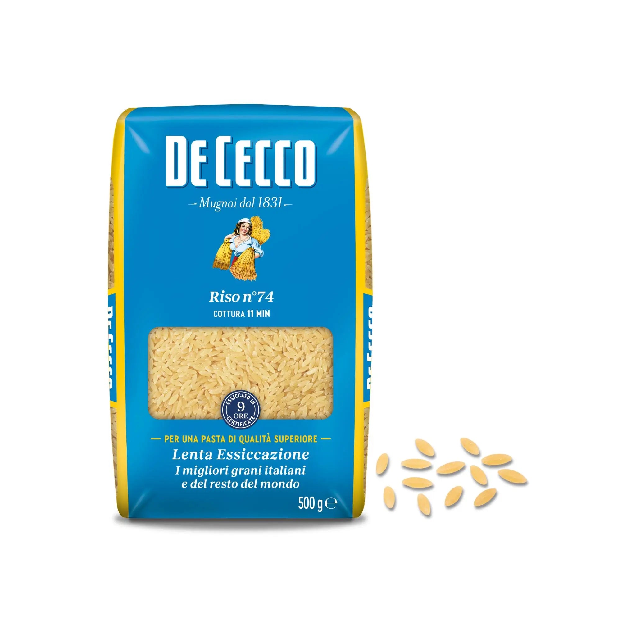 DE CECCO RISO PASTA 74 # -24 X 500 GM Marino.AE