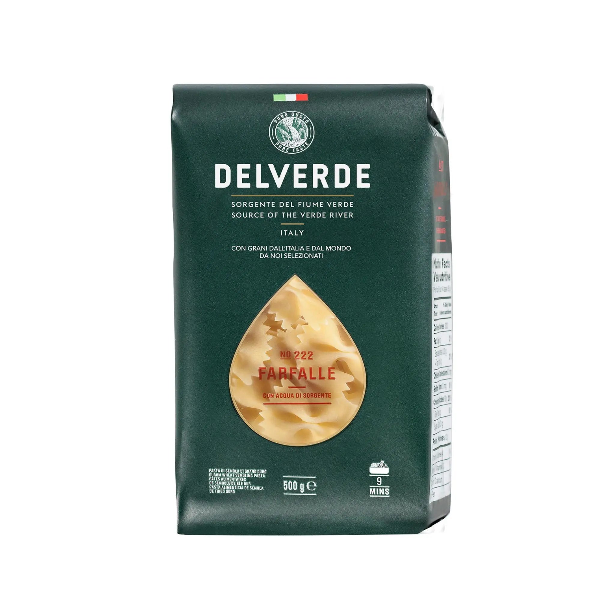 DELVERDE PASTA FARFALLE 20X500 GM Marino.AE