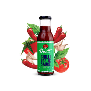 DIPITT CHILLI GARLIC SAUCE 310GM - Pack of 12 Marino.AE