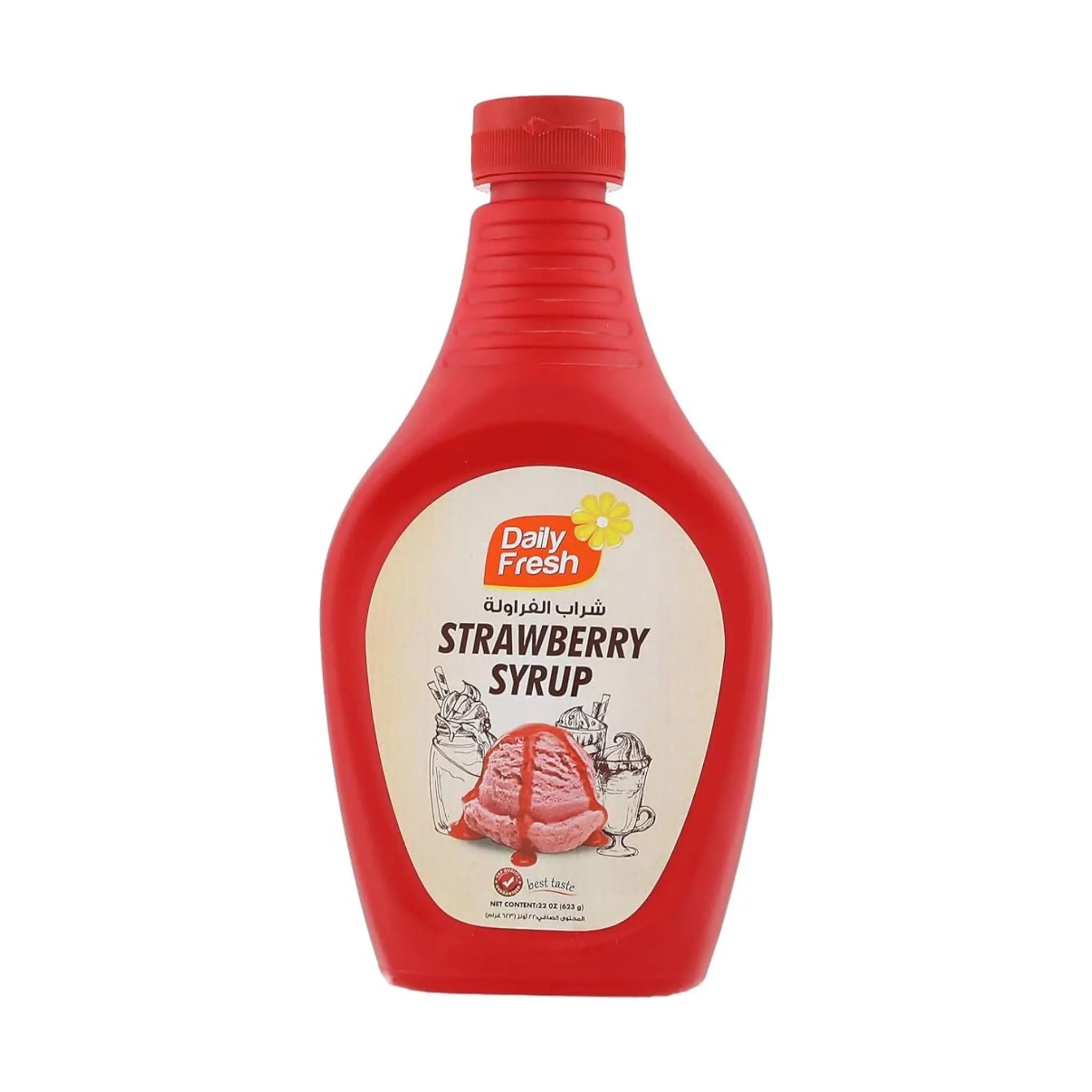 Daily Fresh Strawberry Syrup - 623gx12 (1 carton) - Marino.AE