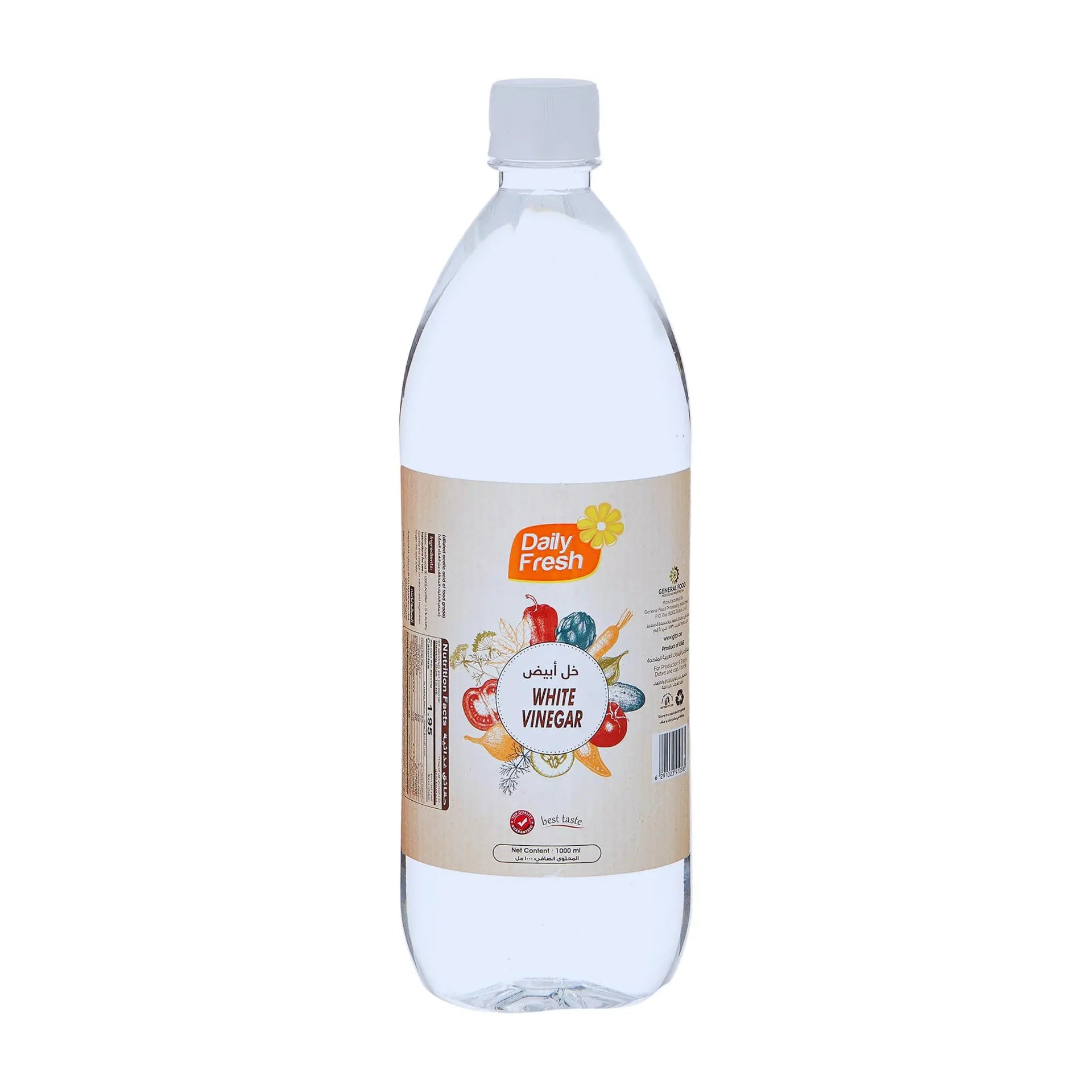 Daily Fresh White Vinegar - 1000mlx12 (1 carton) - Marino.AE