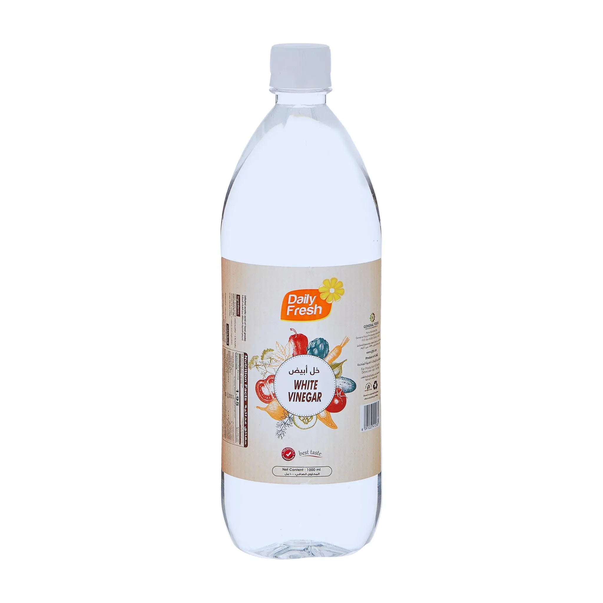 Daily Fresh White Vinegar - 1000mlx12 (1 carton) - Marino.AE