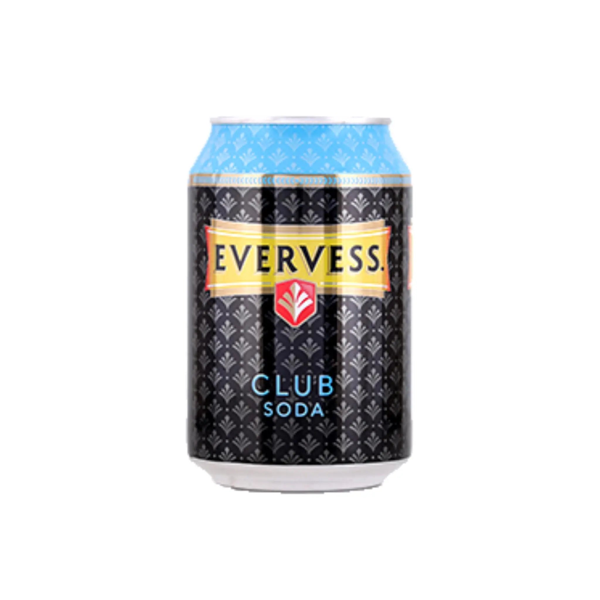 Evervess Club Soda 300ml Can - 300mlx24 (1 carton) Marino.AE