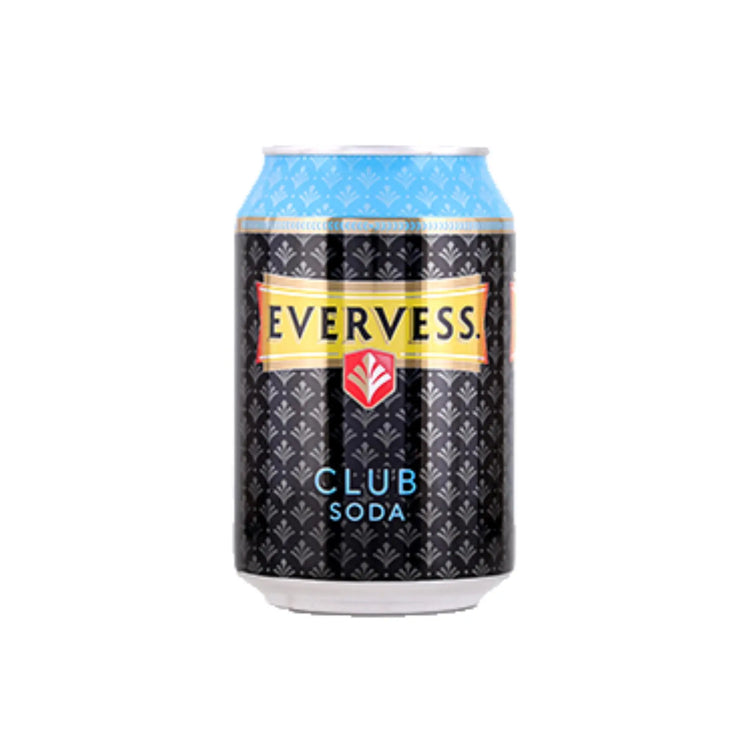 Evervess Club Soda 300ml Can - 300mlx24 (1 carton) Marino.AE