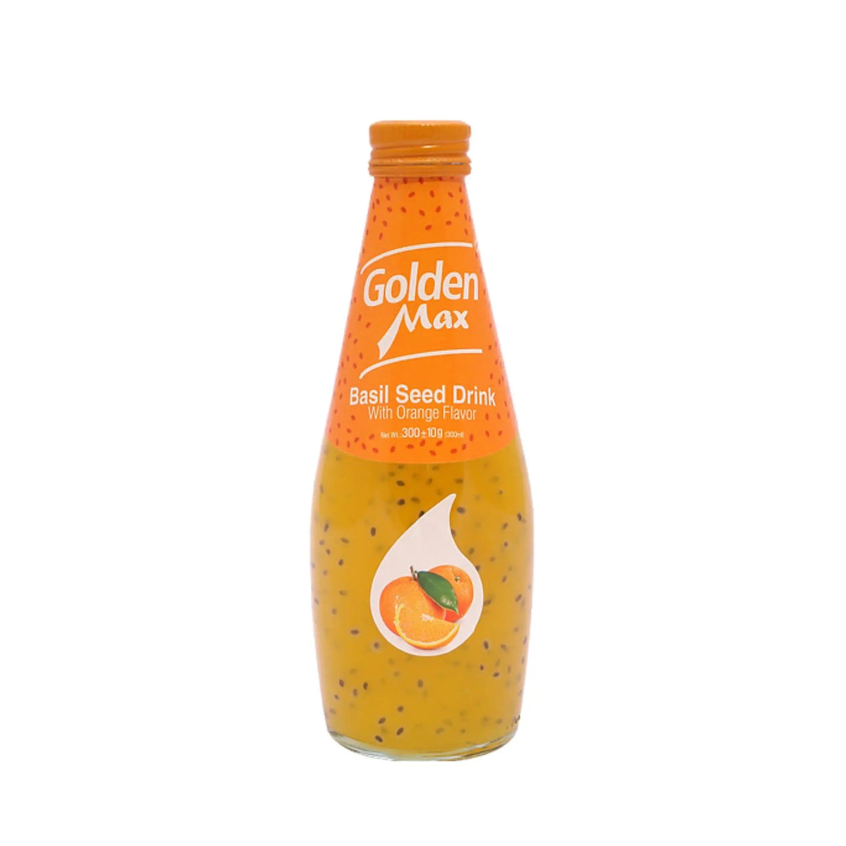 GoldenMax Orange Basil Seed Drink 24x290ml (1 Carton) Marino.AE