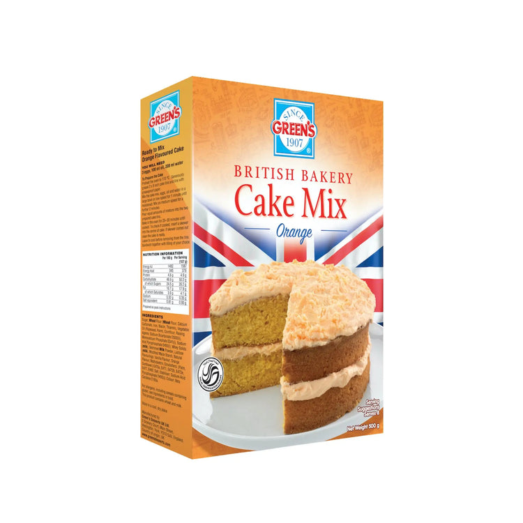 Green's Cake Mix Orange - 500gx12 (1 carton) Marino.AE