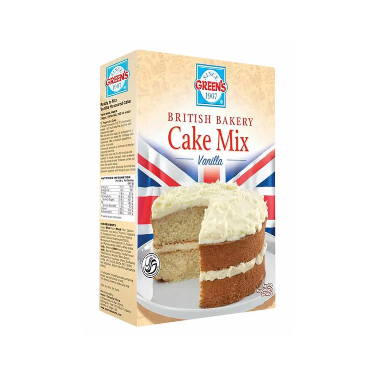 Green's Cake Mix Vanilla - 500gx12 (1 carton) Marino.AE