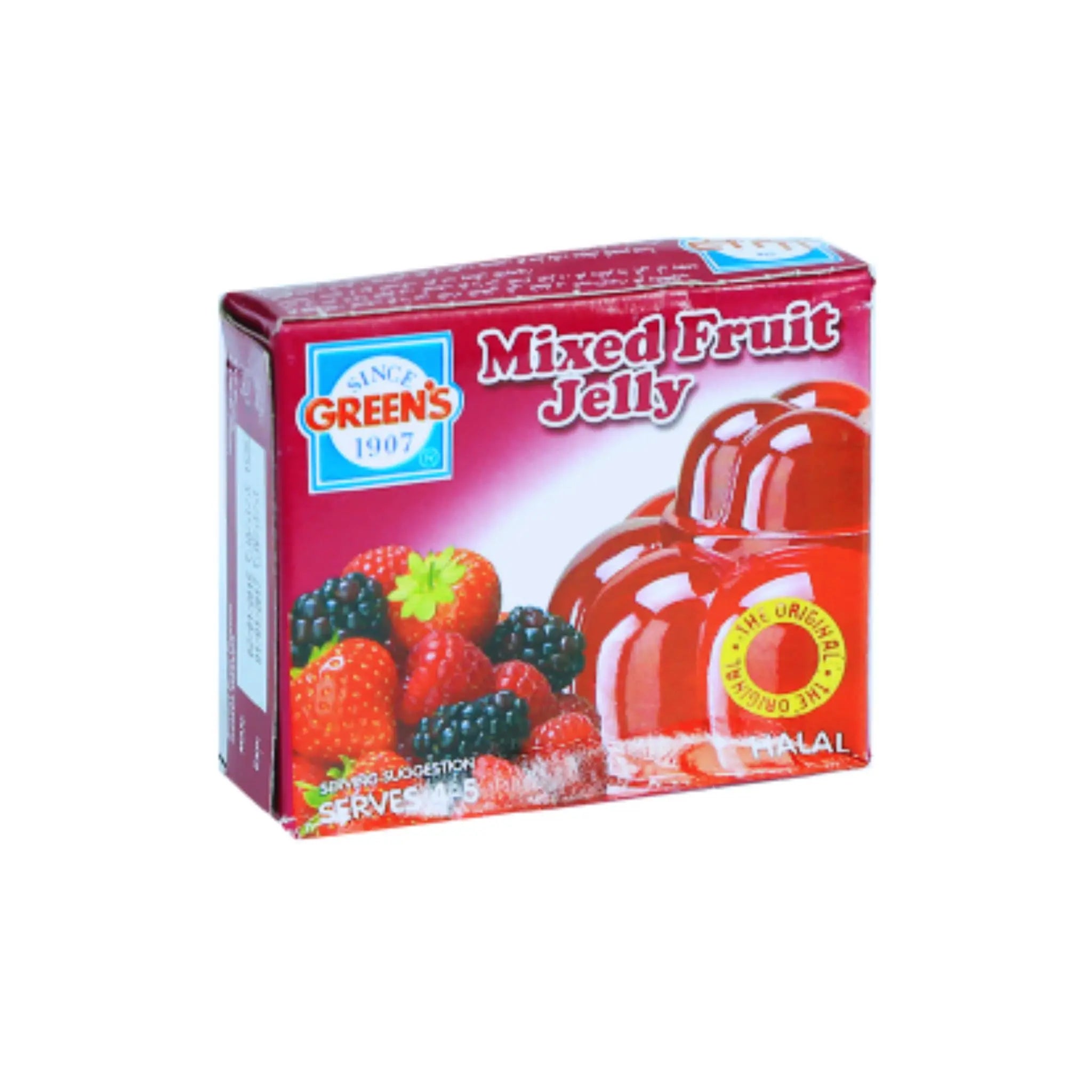 Green's Mixed Fruit Jelly - 6X12X80G (1 carton) Marino.AE