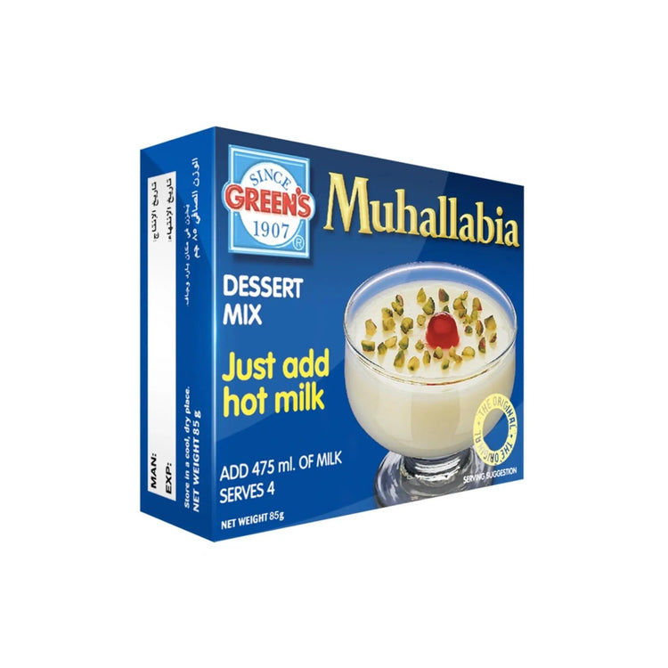 Green's Muhallabia Dessert Mix - 12X6X85G (1 carton) Marino.AE