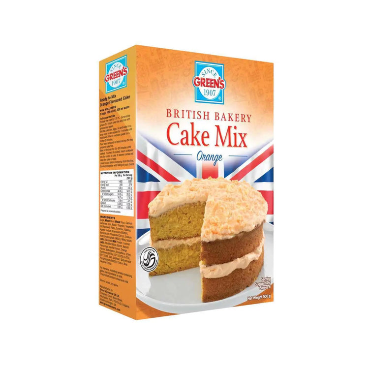 Green's Orange Cake Mix - 2X6X500G (1 carton) Marino.AE