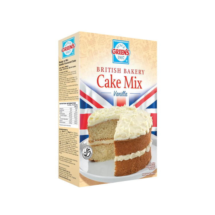 Green's Vanilla Cake Mix -2X6X500G (1 carton) Marino.AE