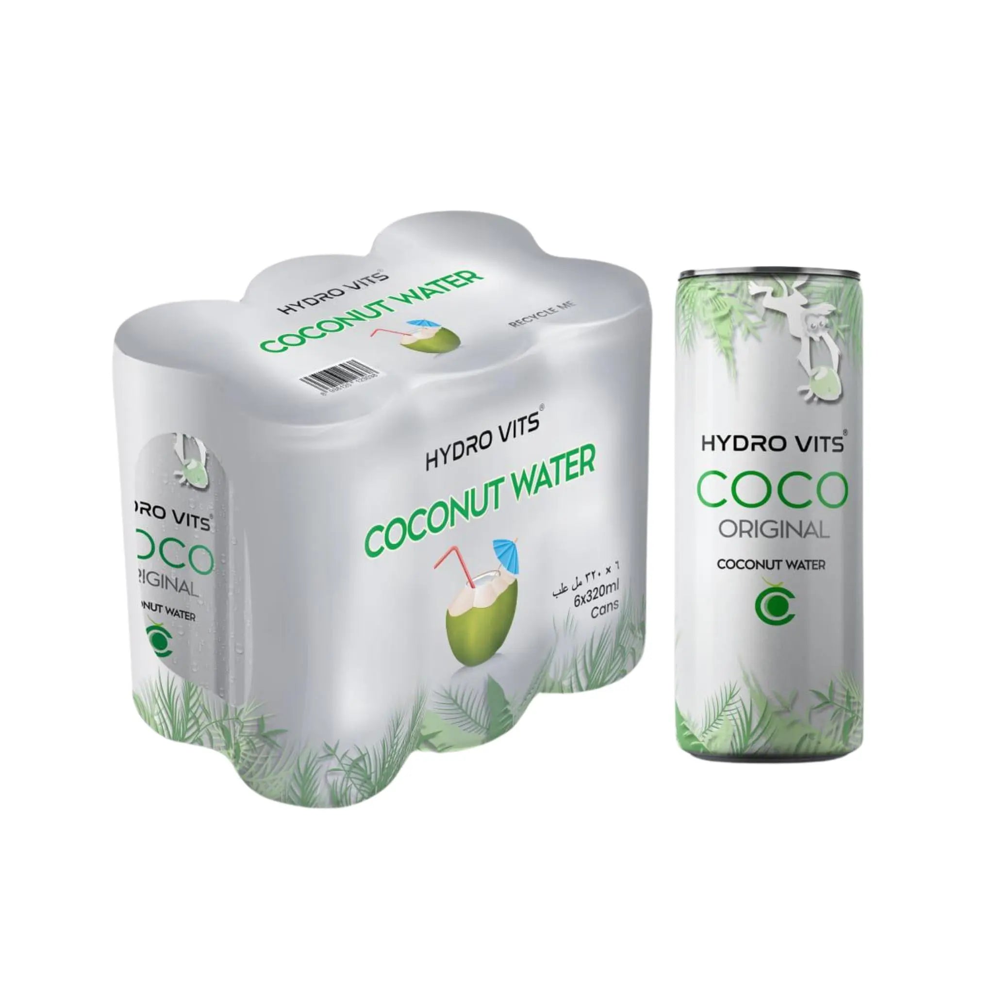 Hydro Vits Coconut Water 320mlx6 Marino.AE