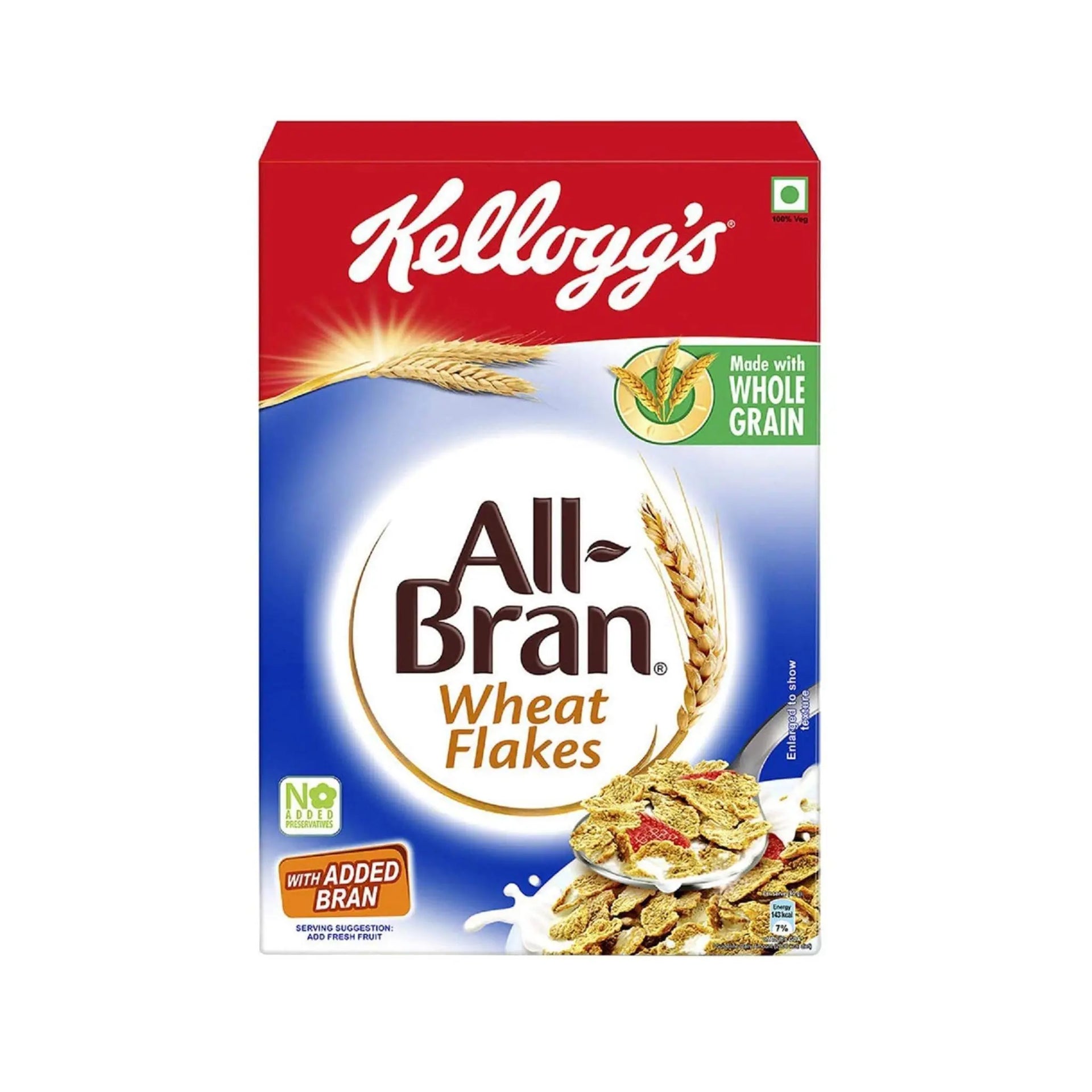 Kellogg's All-Bran Wheat Flakes - 16x440g (1 carton) - Marino.AE