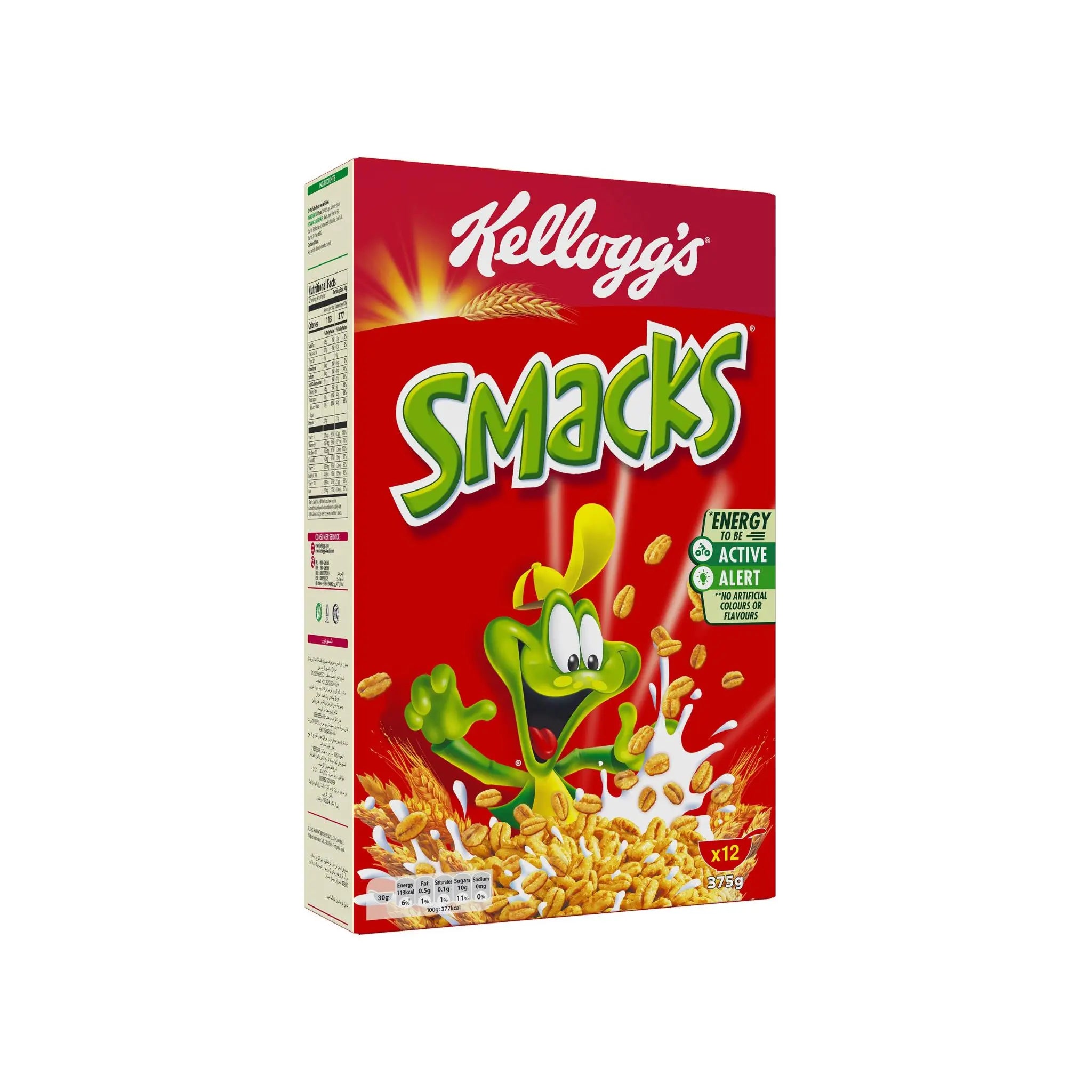 Kellogg's Smacks - 375gx18 (1 carton) Marino.AE