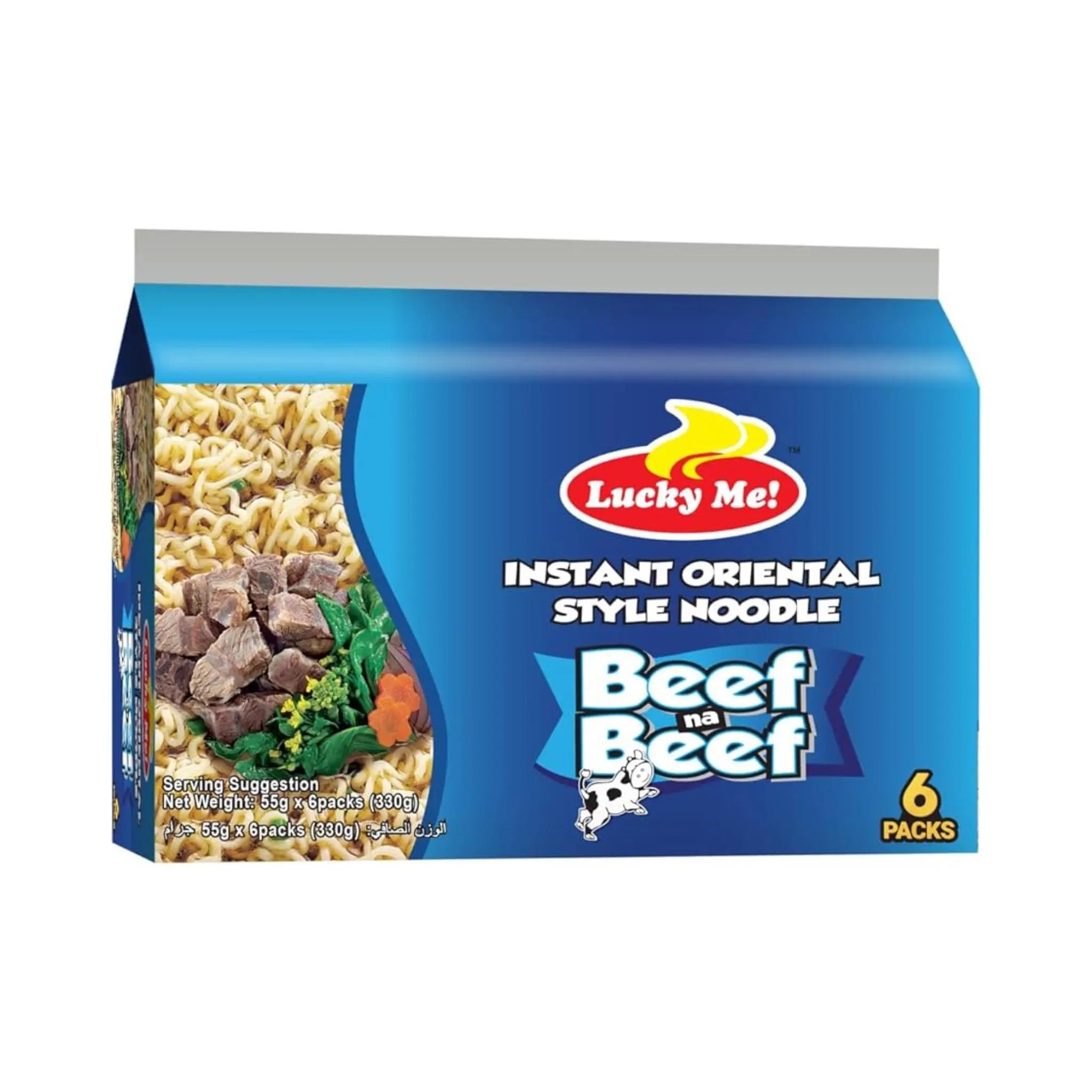 Lucky Me Instant Mami Beef 12 X (6 X 55G) Marino.AE