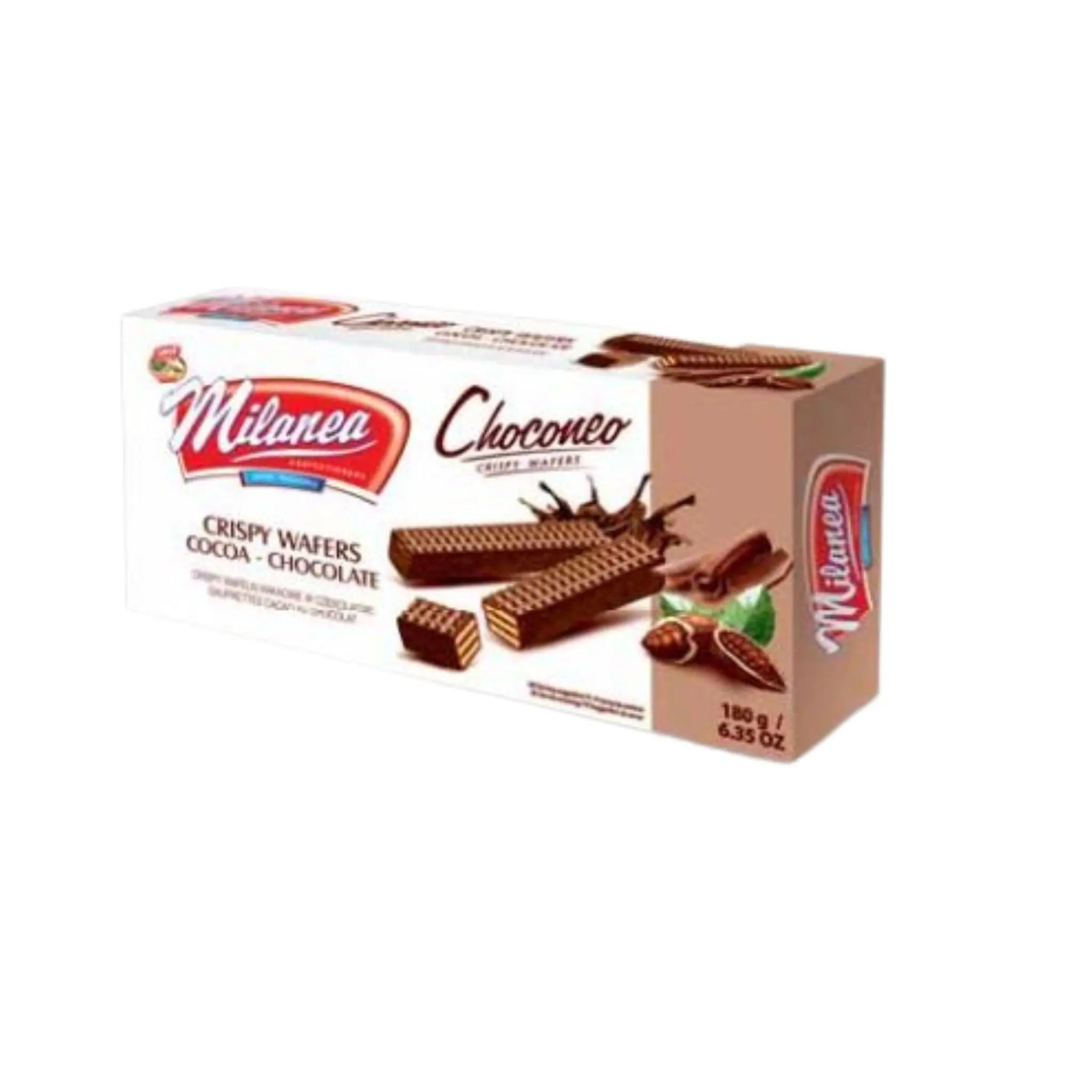 Lumar Choconeo Crispy Wafers Cocoa in Chocolate - 18x180g (1 carton) - Marino.AE