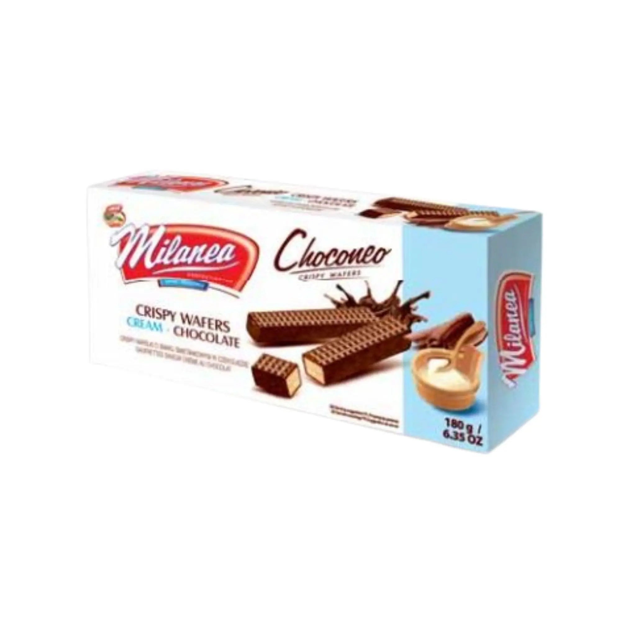 Lumar Choconeo Crispy Wafers Cream in Chocolate - 18x180g (1 carton) - Marino.AE
