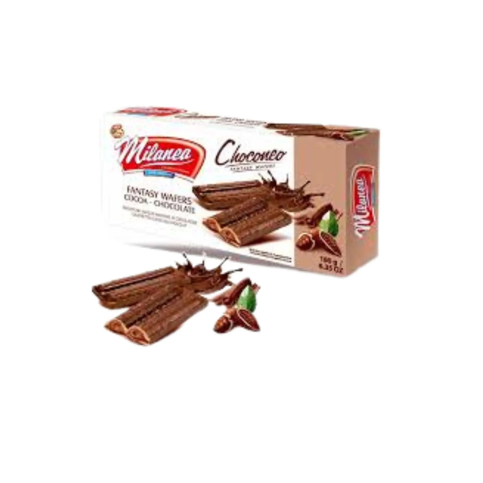 Lumar Milanea Choconeo Fantasy Wafers Cocoa  in Chocolate - 18x180g (1 carton) - Marino.AE