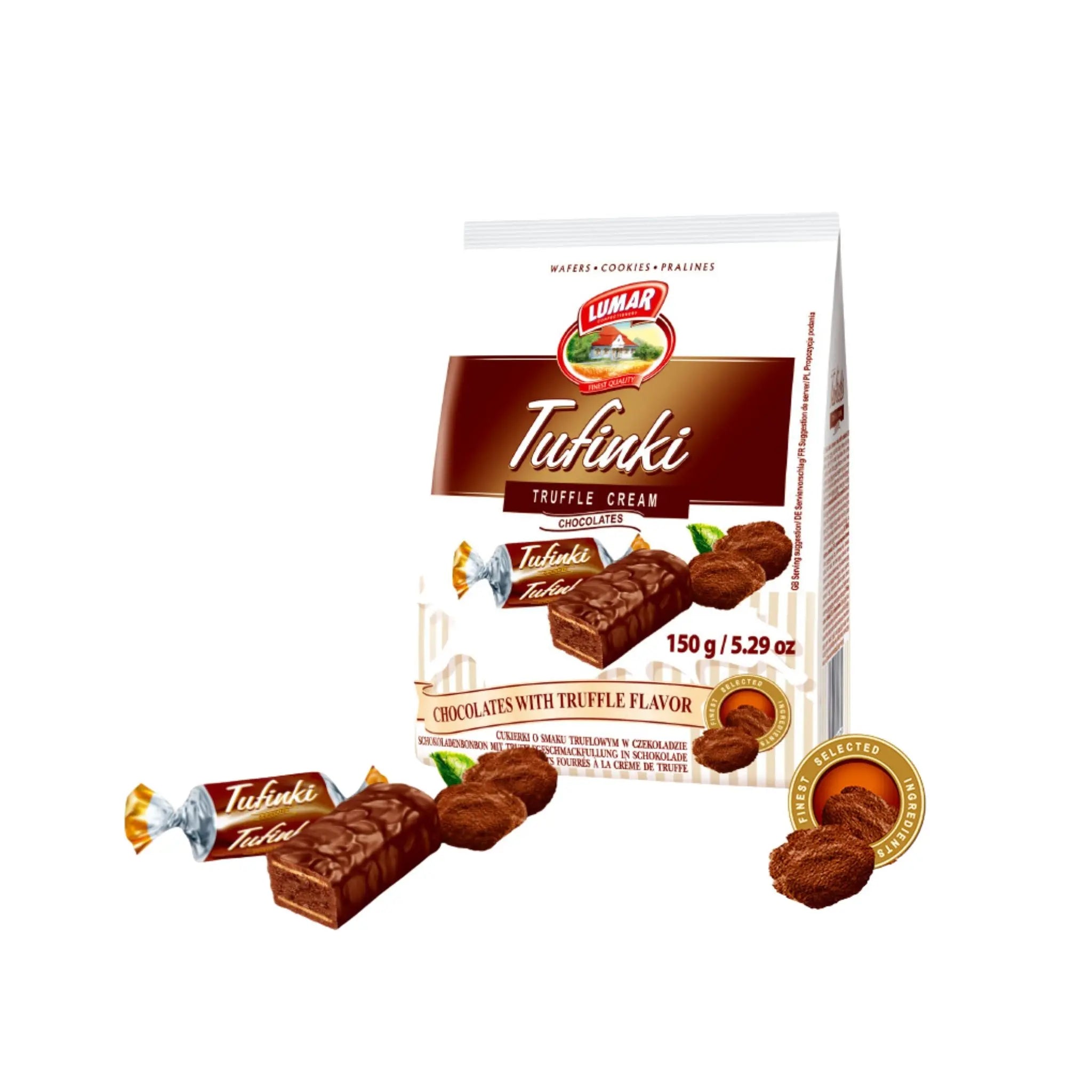 Lumar Tufinki Chocolate Truffle - 10x150g (1 carton) - Marino.AE