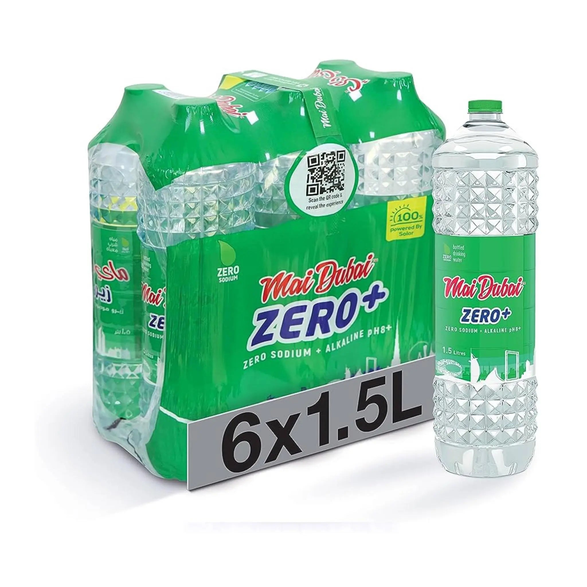 MAI DUBAI ALKALINE ZERO SODIUM 1.5Lx6*2 Marino.AE