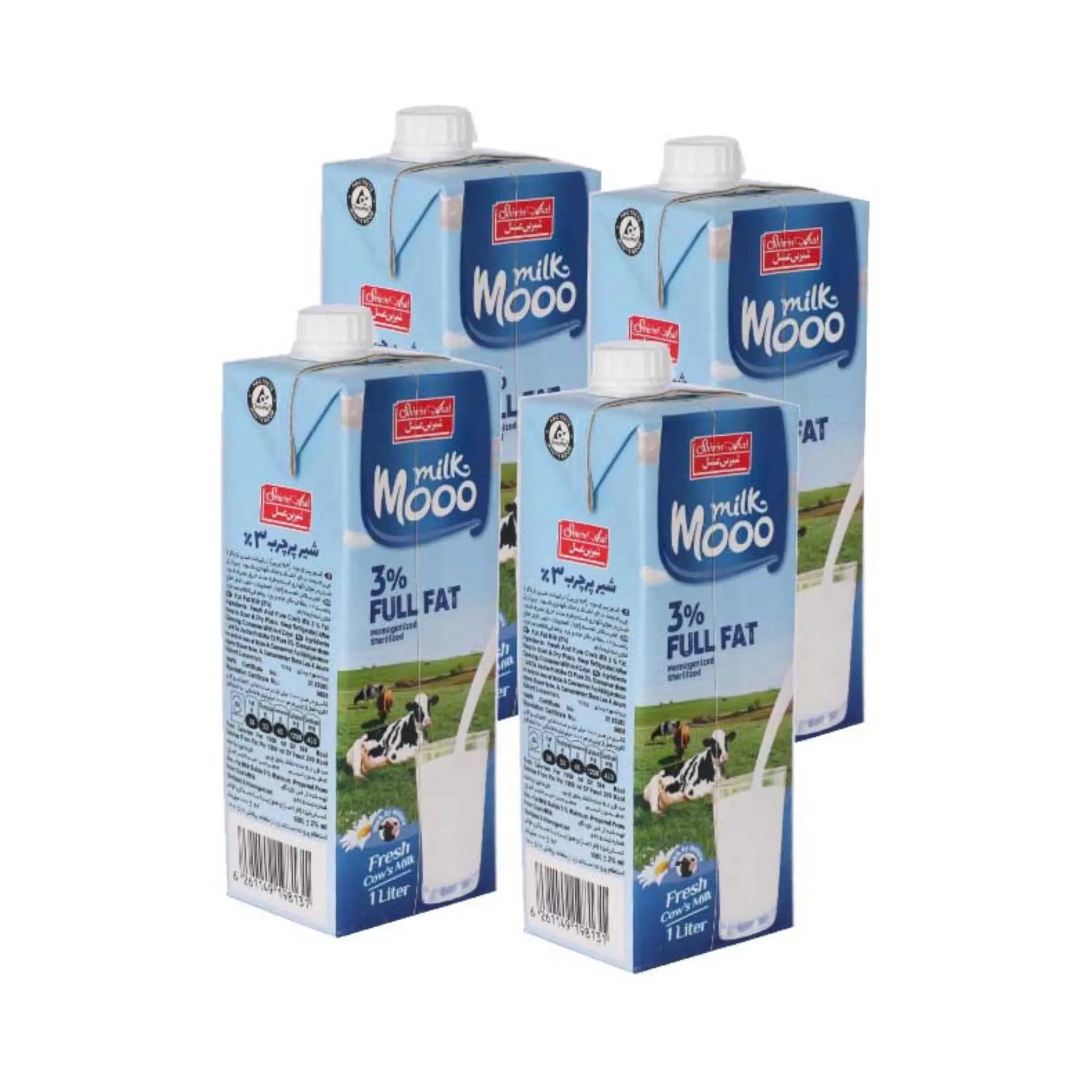 MOOO UHT Full Fat Milk - 12x1 Ltr  (1 Carton) Marino.AE