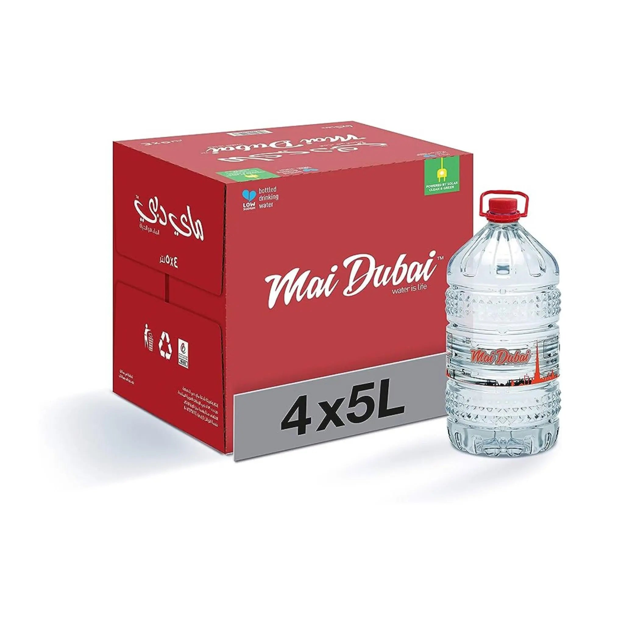 Mai Dubai Bottled Drinking Water 4x5 LTR Marino.AE