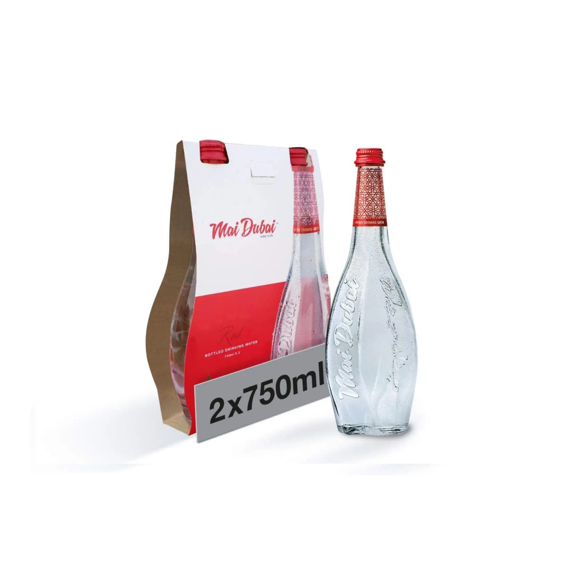 Mai Dubai Water Glass Bottle 750mlx 2*3 Marino.AE