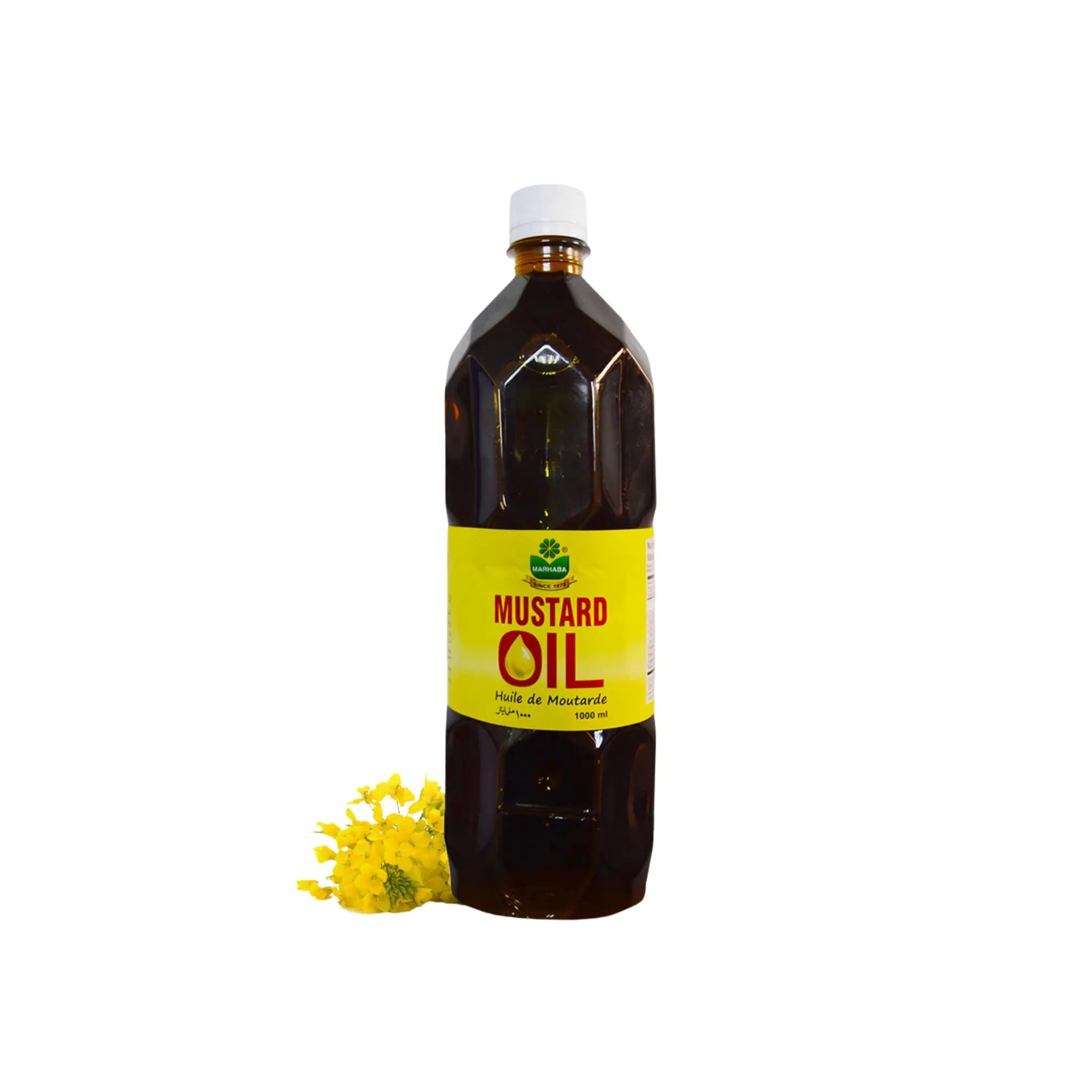 Marhaba Mustard Oil - 12x1000ml (1 carton) Marino.AE