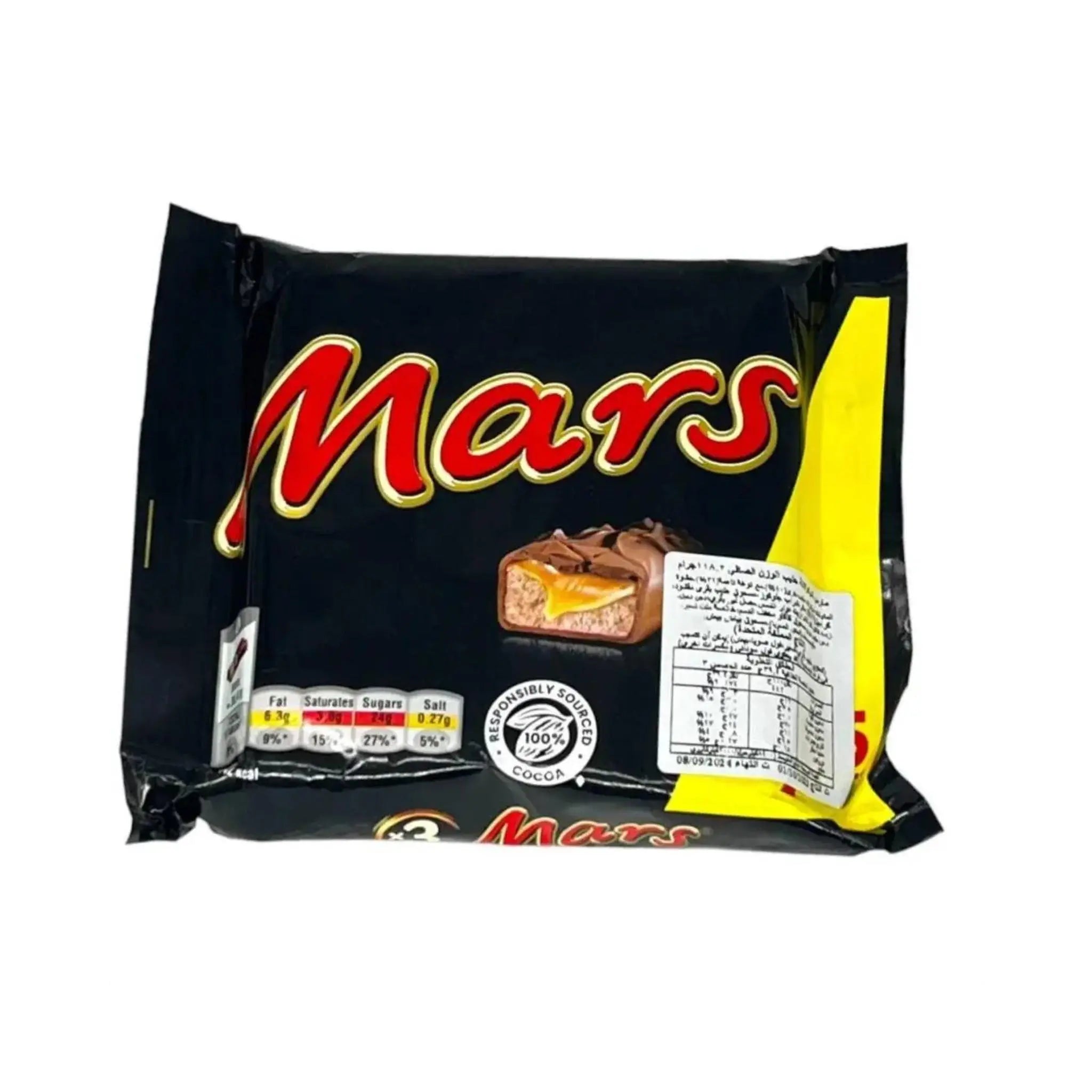 Mars Snacksize Chocolate Bar 3Pk (22X118.2G) MARS