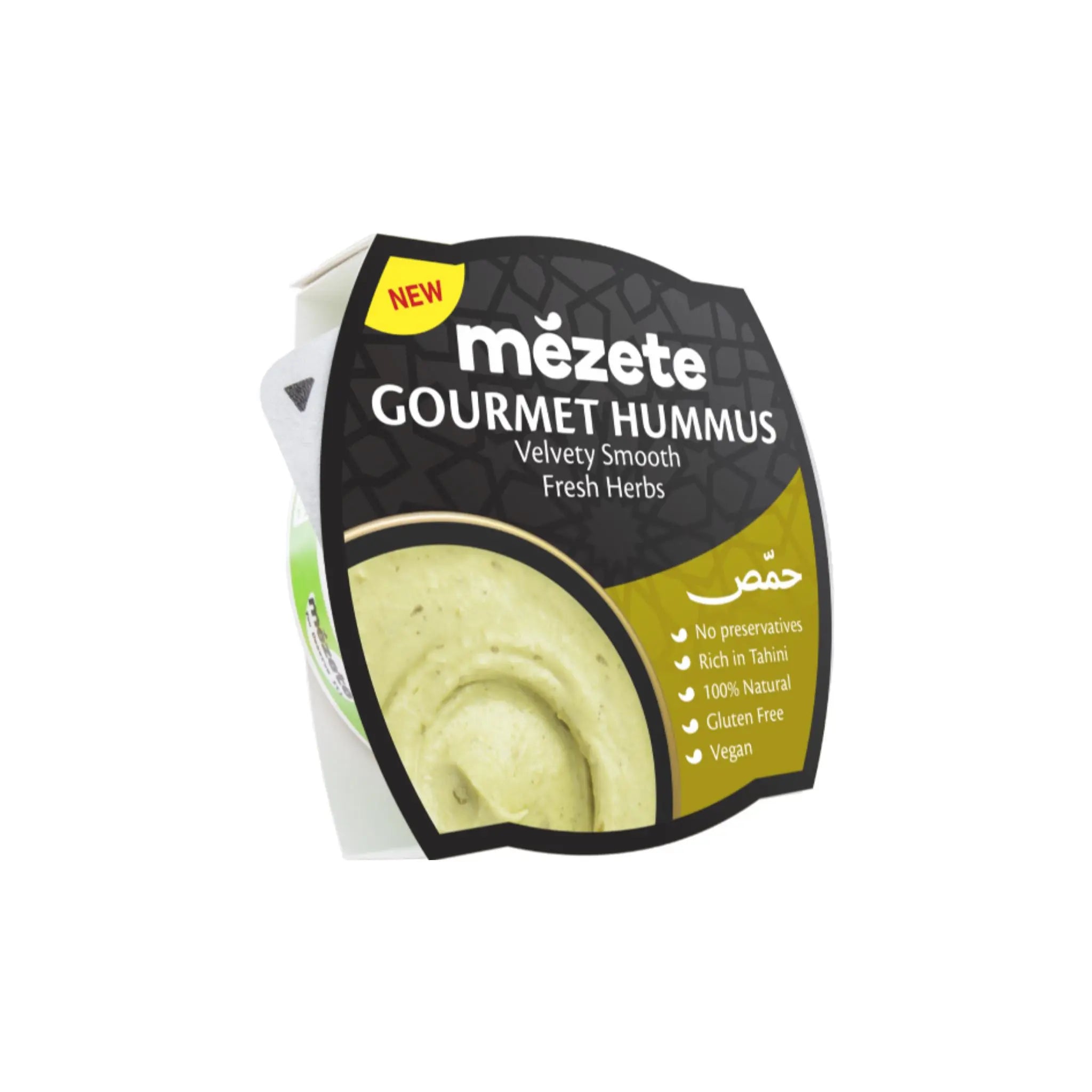 Mezete Gourmet Hummus Fresh Herbs - 215gx6 (1 carton) Marino.AE