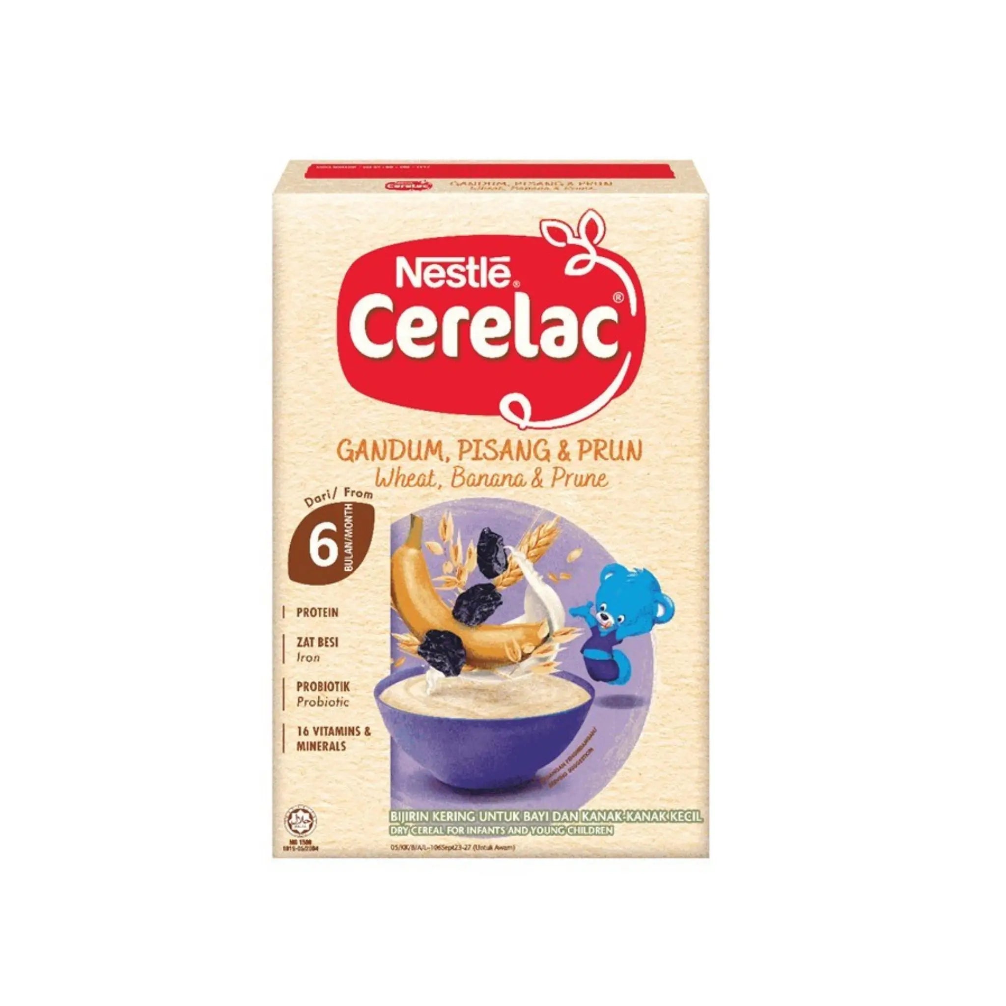 Nestle Cerelac Wheat, Banana & Prune w/ Milk -  24x250g (1 carton) - Marino.AE