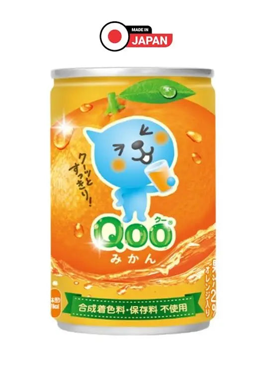 Minute Maid Qoo Orange Juice JAPANESE 160g Can - Pack of 30 (1 × 30) Marino.AE