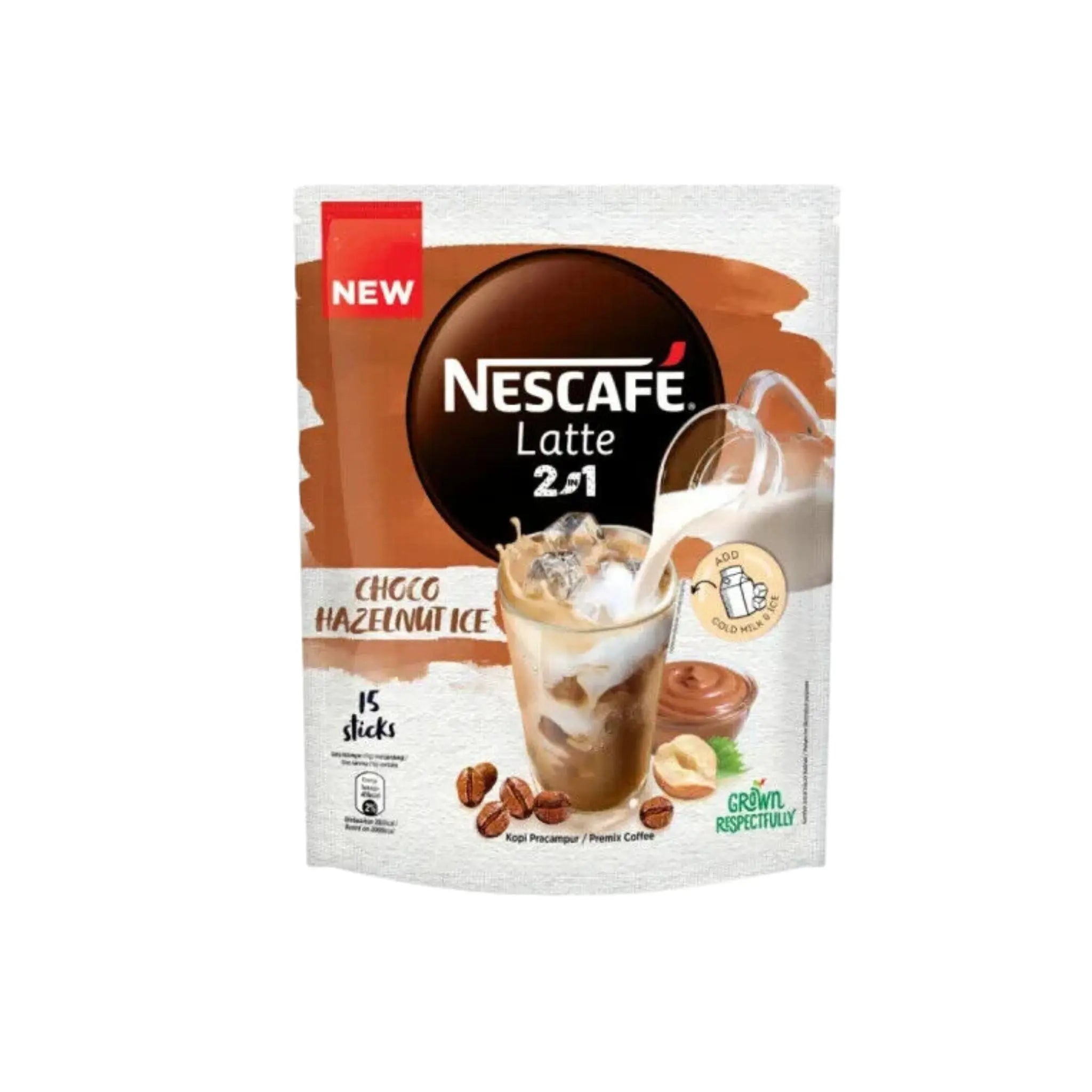 Nescafe 2in1 Choco Hazelnut - 24x15x11g (1 carton) - Marino.AE