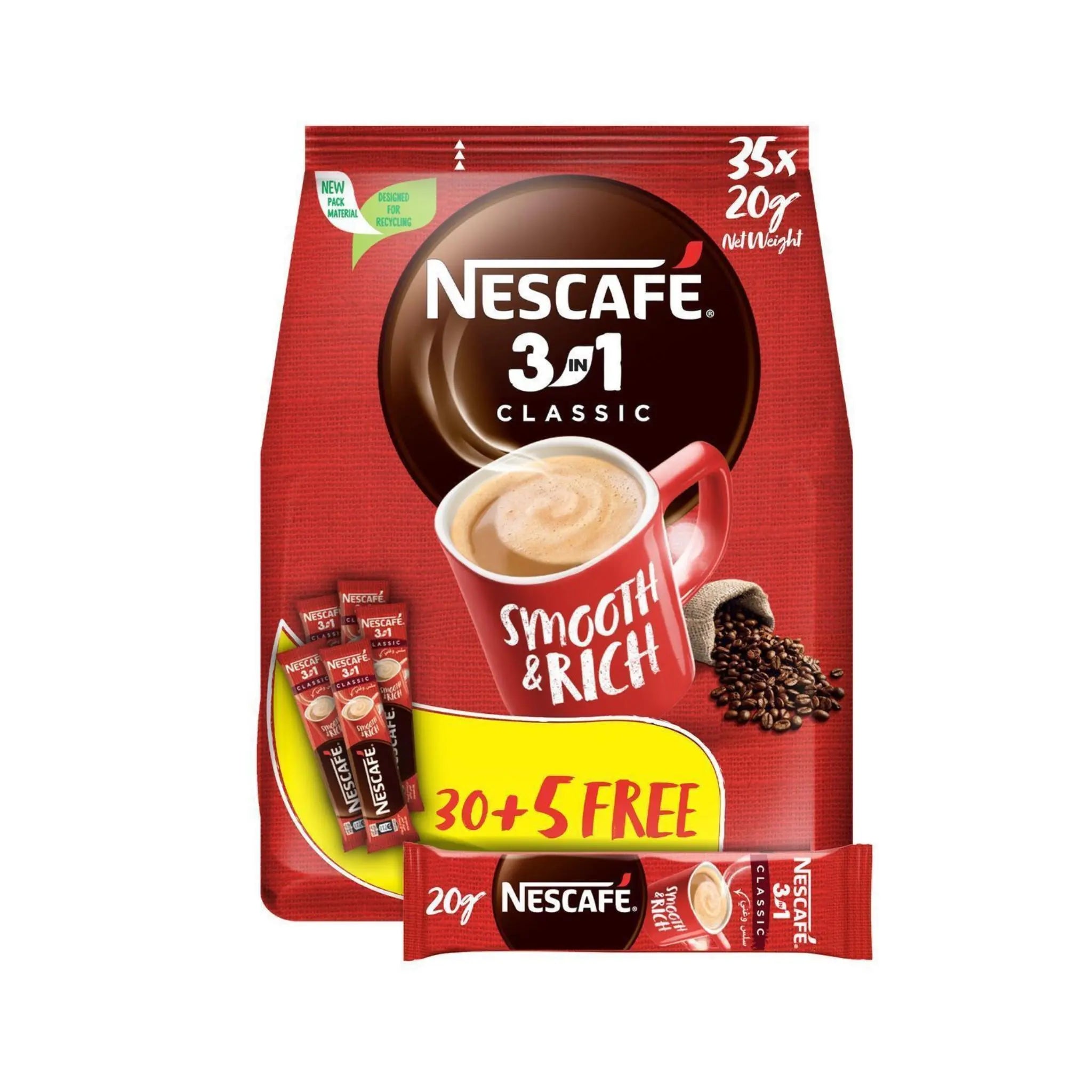 Nescafe 3in1 10X(30+5) 20gm Marino.AE