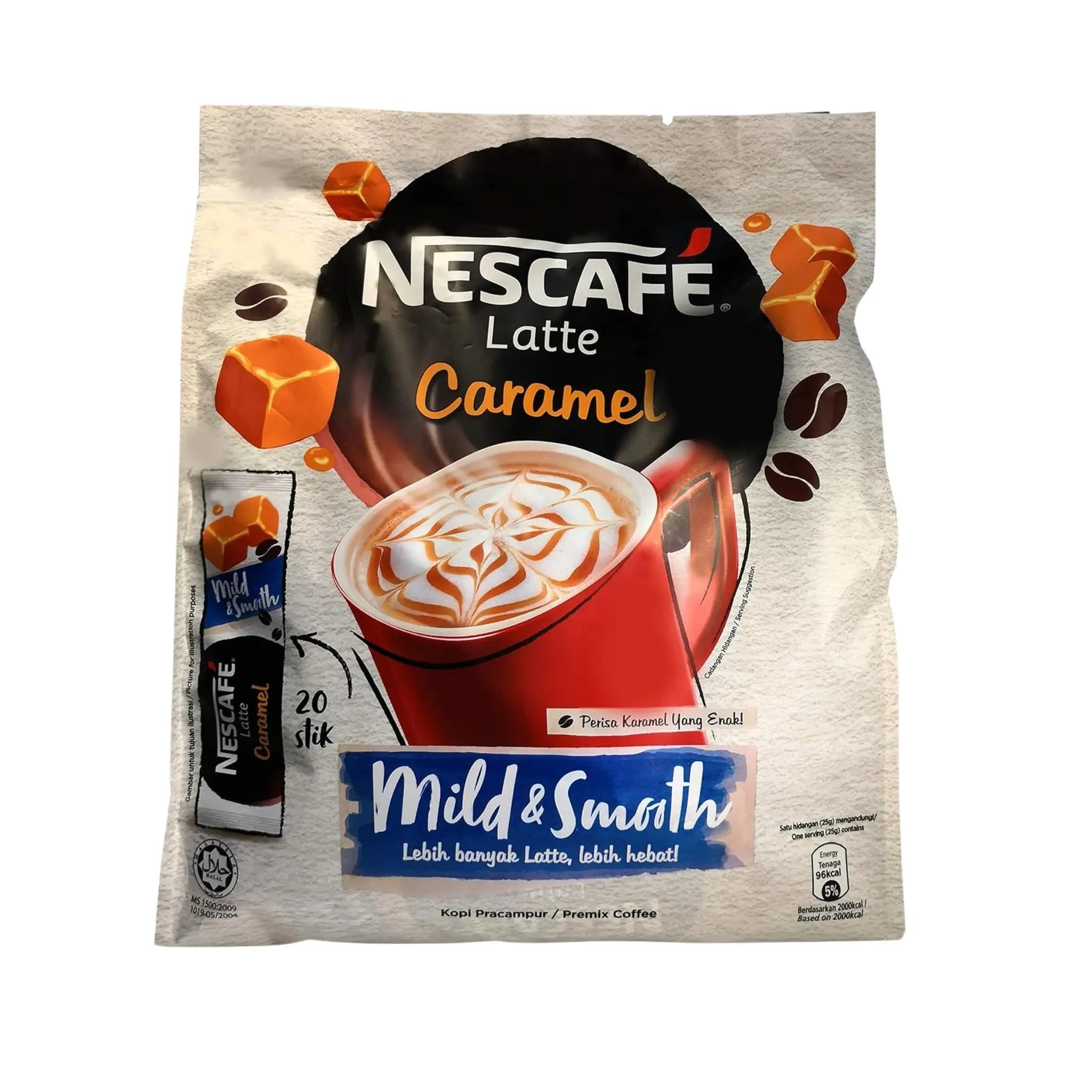 Nescafe 3in1 Latte Caramel - 24x20x25g (1 carton) - Marino.AE