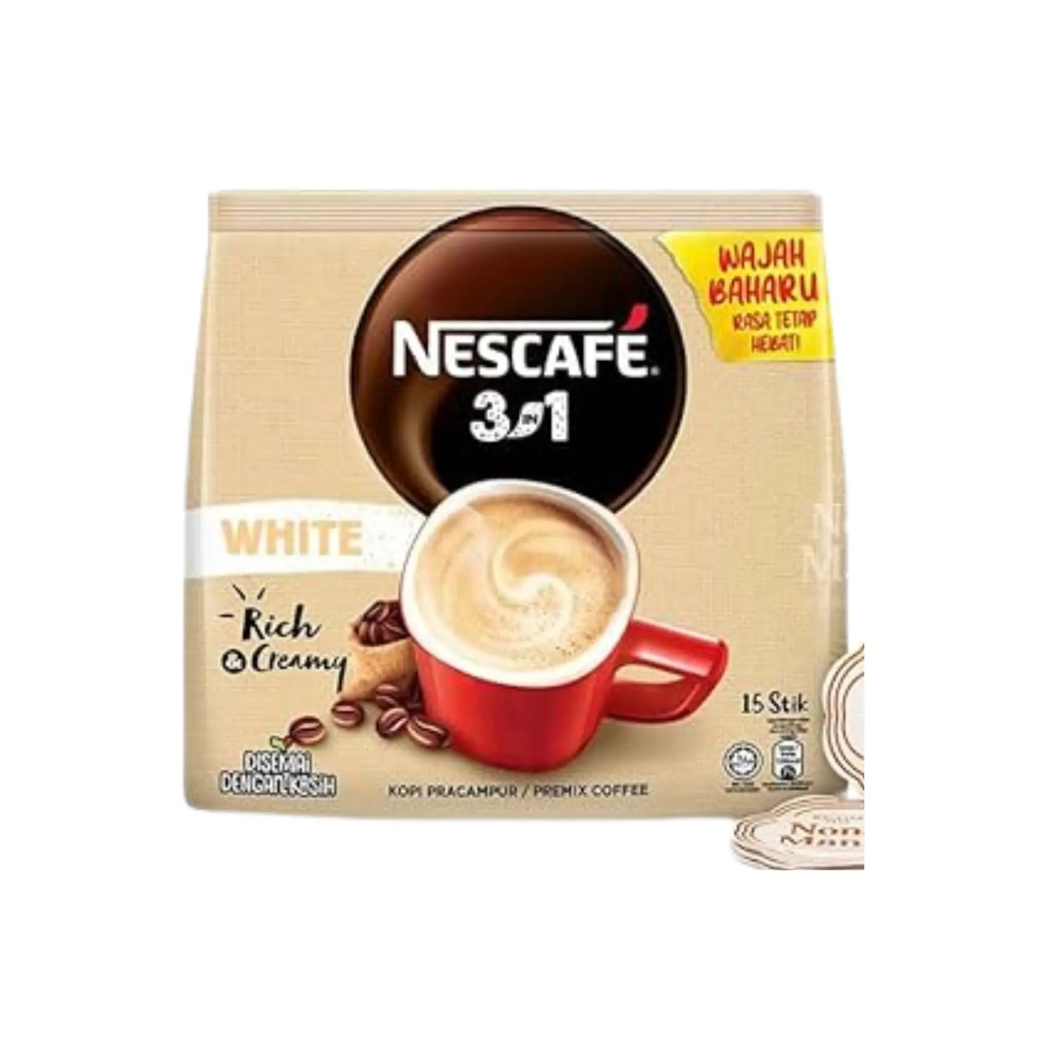 Nescafe 3in1 White - 24x15x32g (1 carton) - Marino.AE
