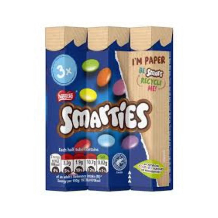 Nestle Chocolate Smarties Hexatube 3Pk 16X102G Nestle