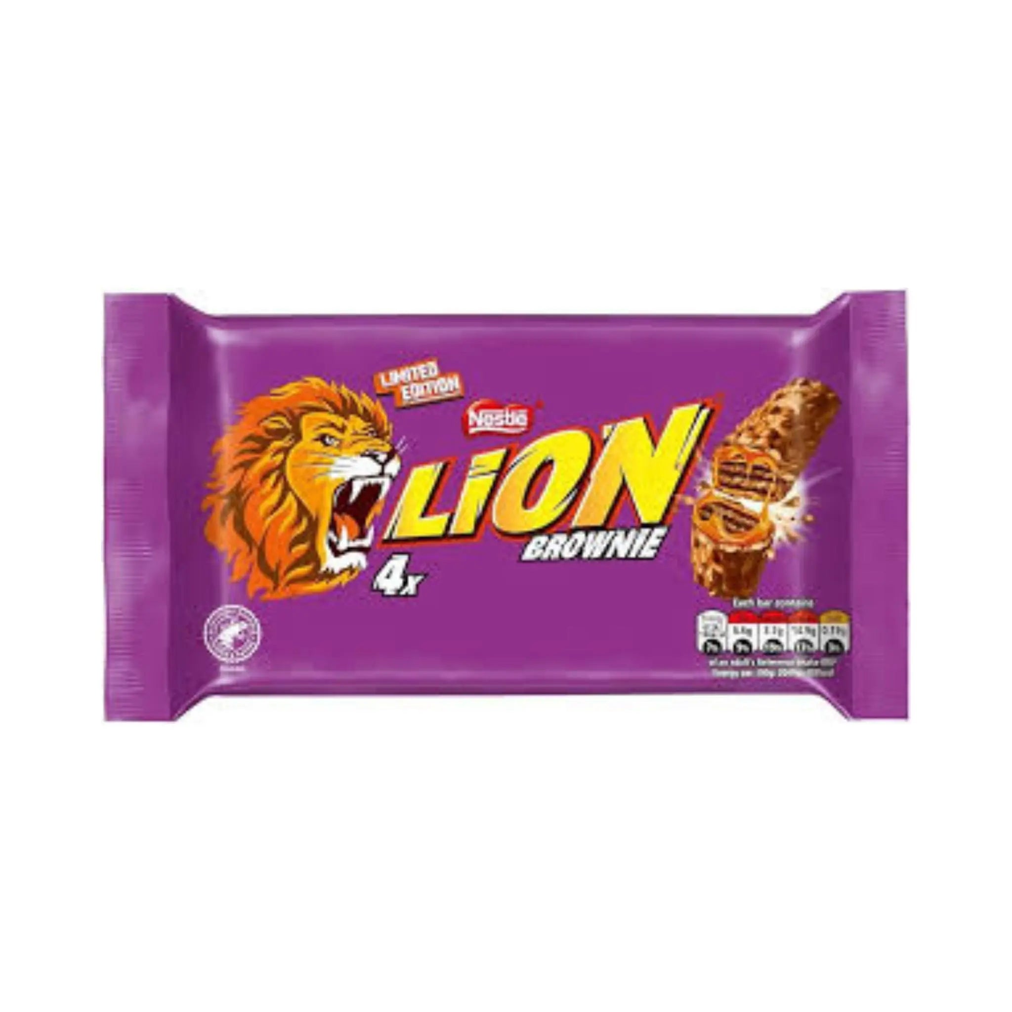 Nestle Lion Brownie Bar 4Pk (10X120G) Cadbury