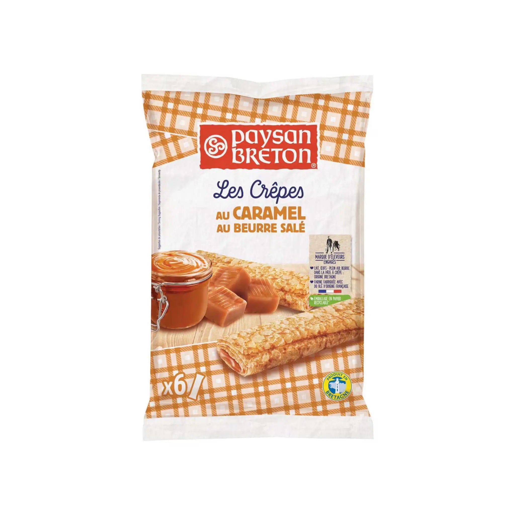 PAYSAN BRETON CREPES CARAMEL FULL FILLED - 10X180GM Marino.AE