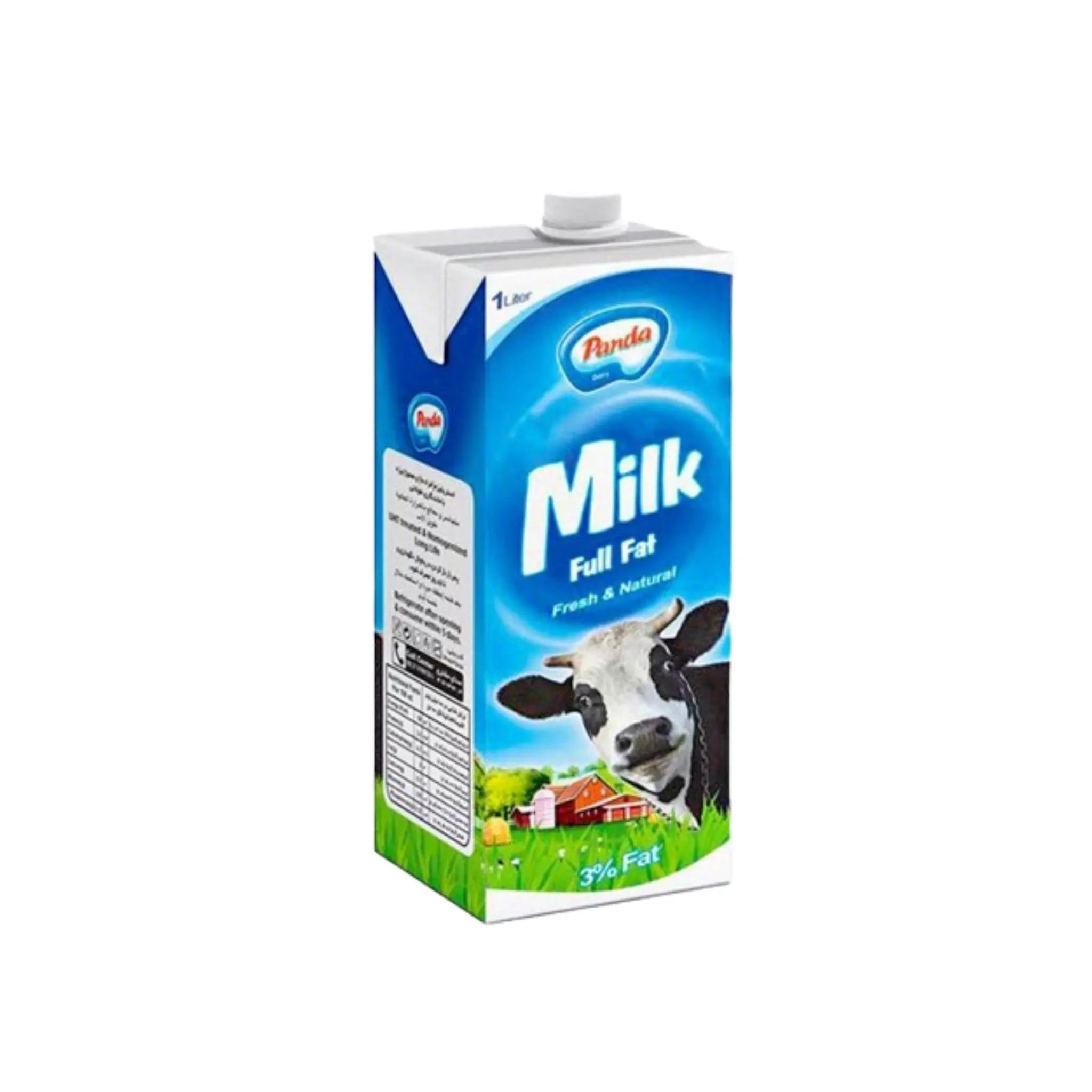 Panda Full Fat UHT Milk 1LX8 (1 Carton) Panda