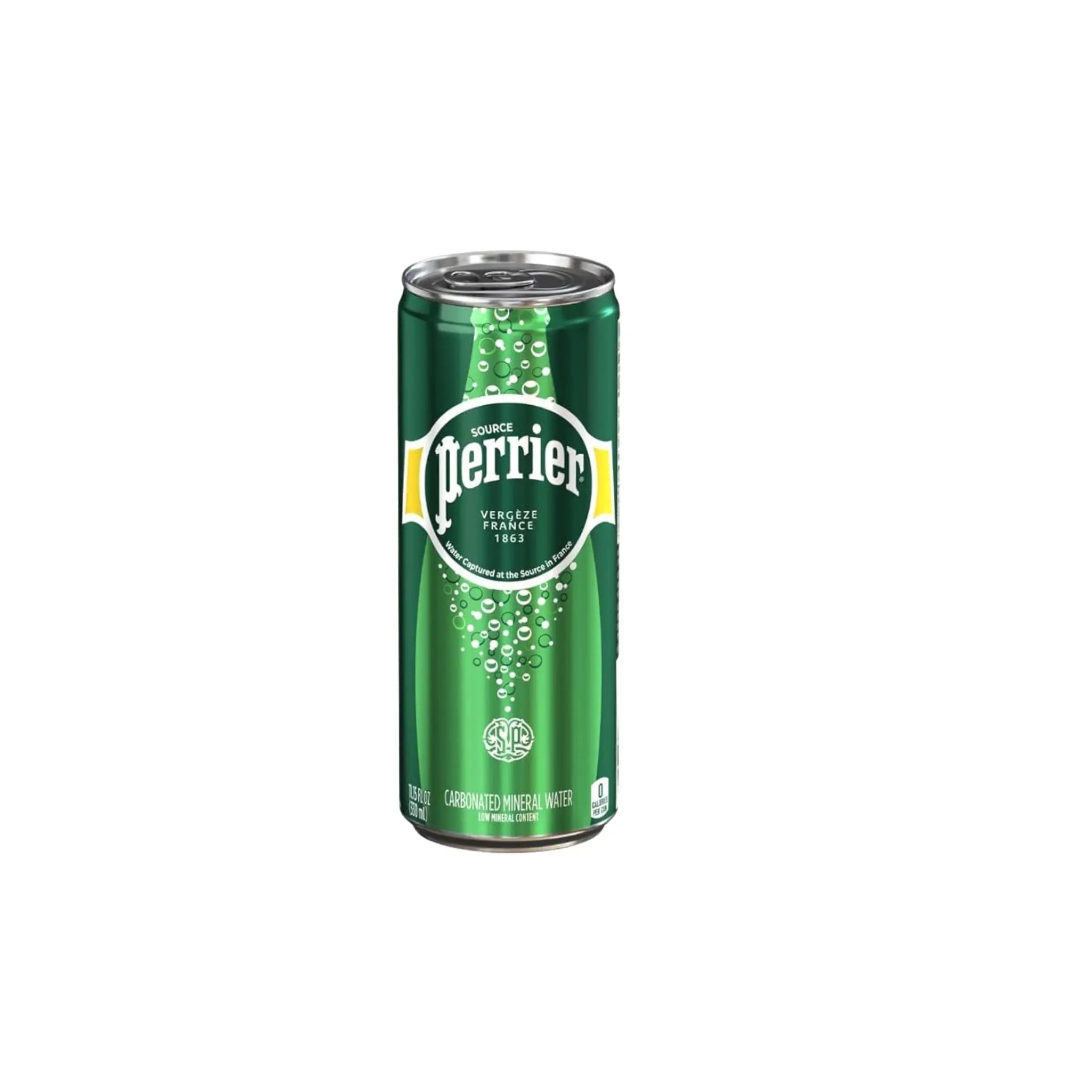 Perrier Sparkling Natural Mineral Water (Can) - 30x250ml (1 carton) - Marino.AE