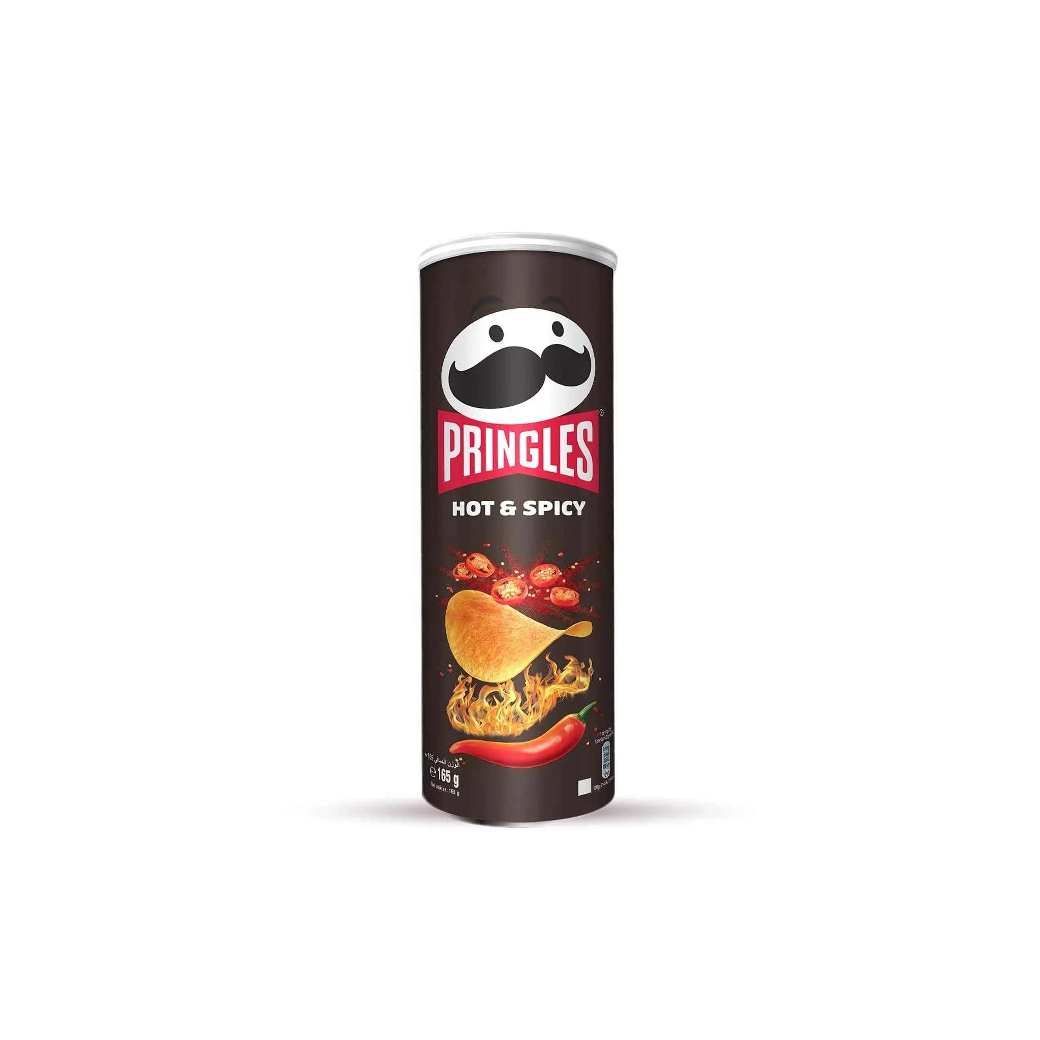 Pringles Hot & Spicy Flavored Chips Can 19X165G Pringles