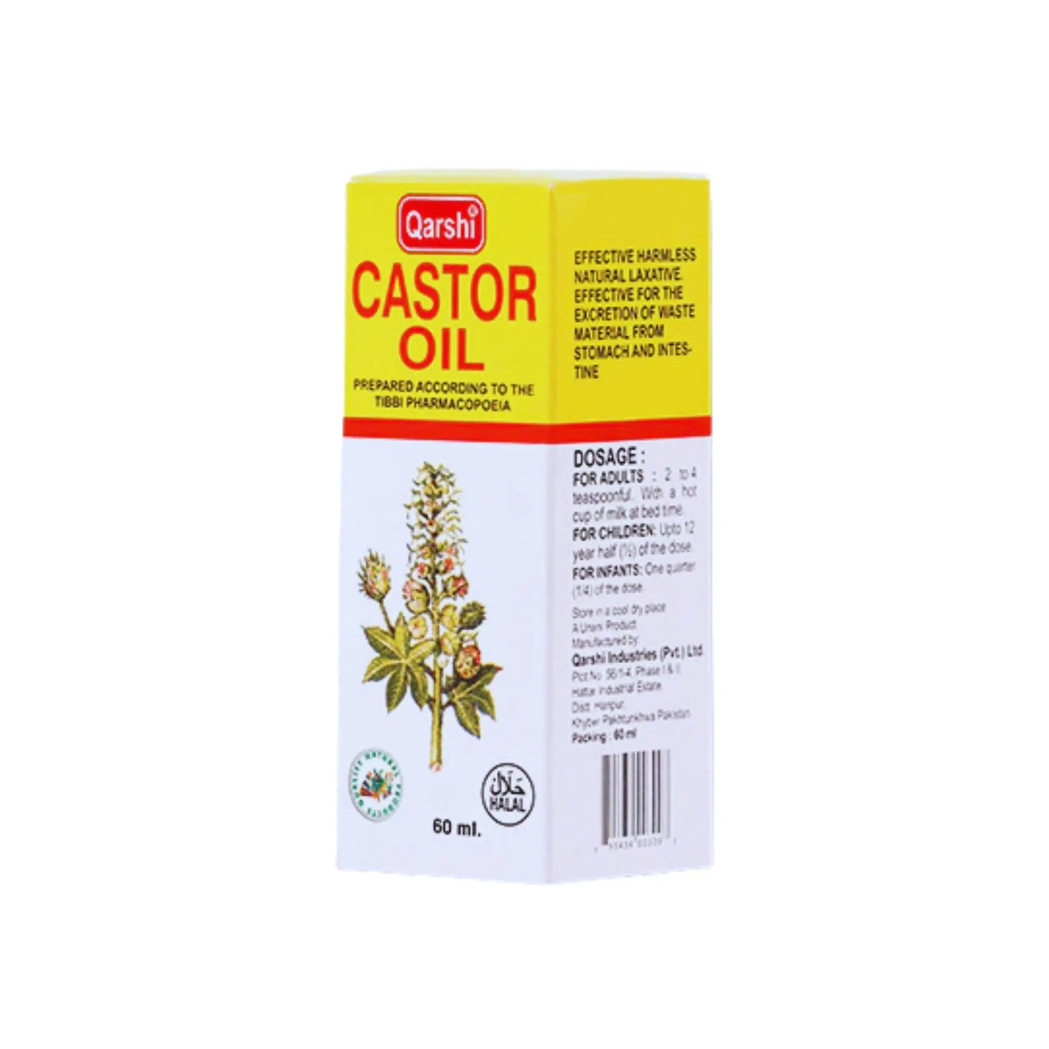 Qarshi Castor Oil - 60mlx90 (1 carton) Marino.AE
