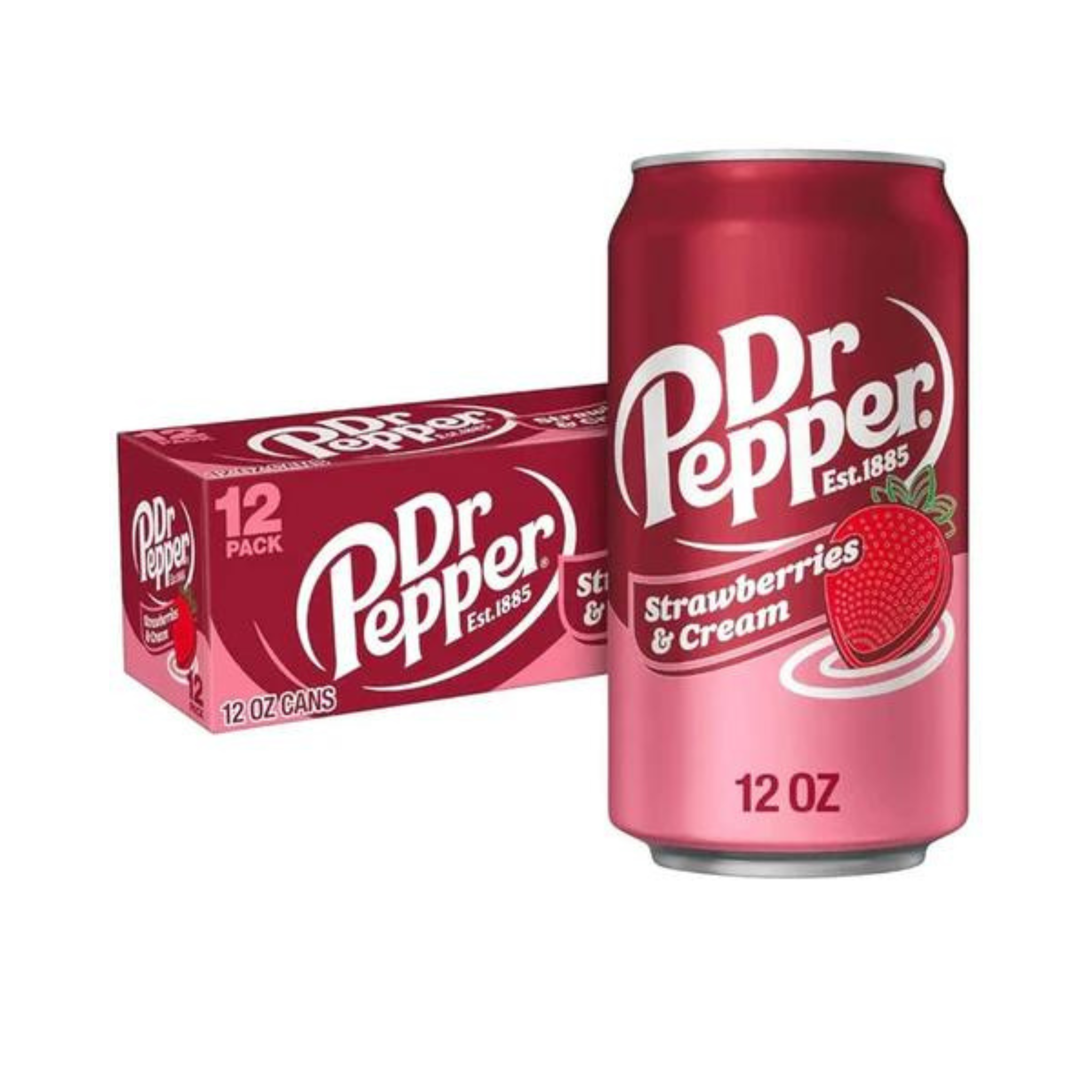 Dr Pepper Strawberry Can 355Ml x 12 Dr Pepper