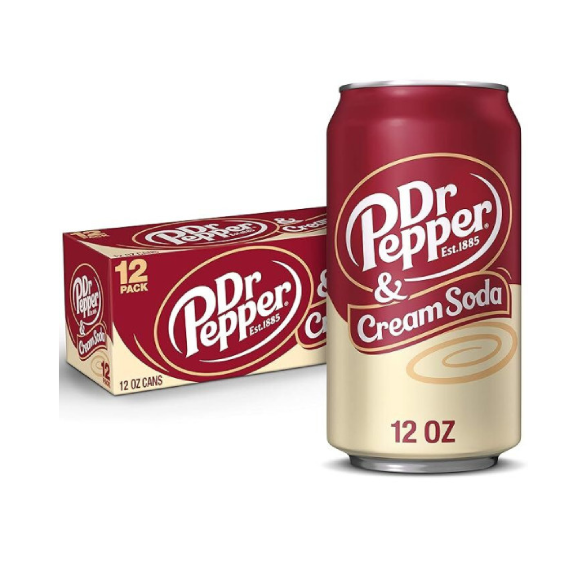 Dr Pepper Cream Soda Can 355Ml x 12 Dr Pepper