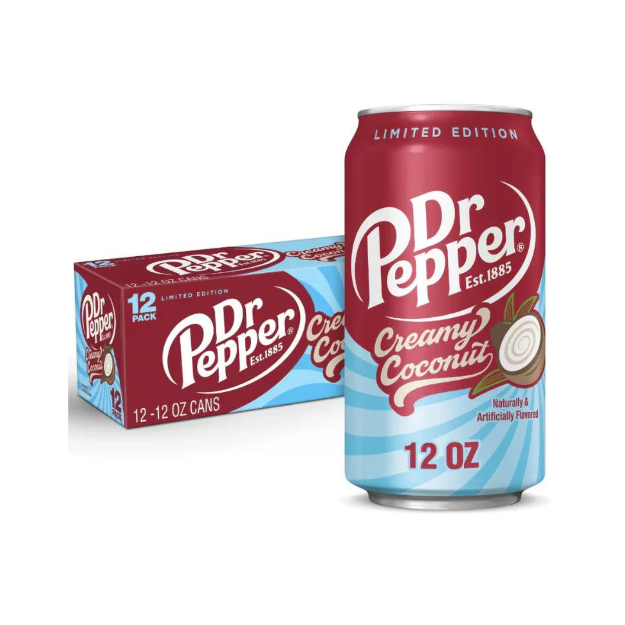 Dr Pepper Creamy Coconut Can 355Ml x 12 Dr Pepper