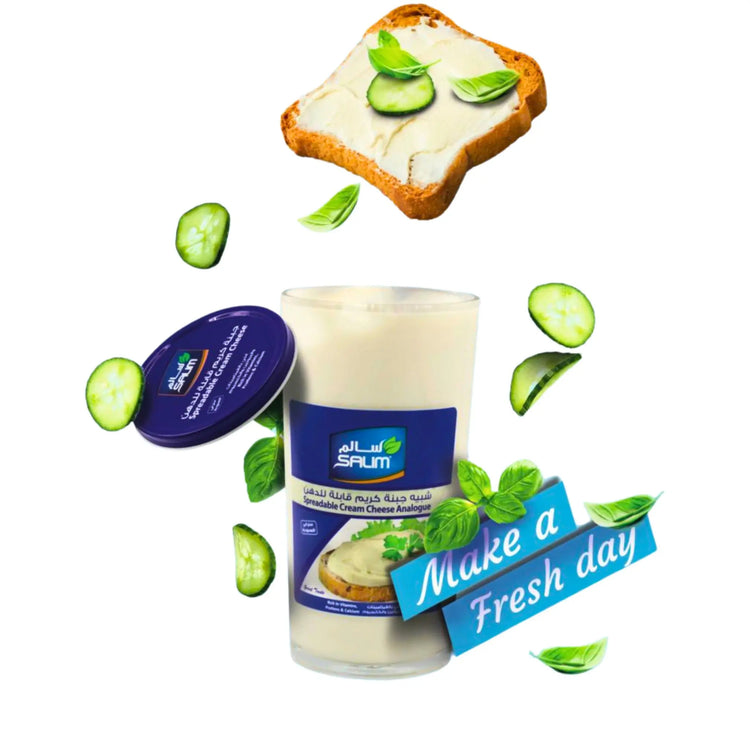 SALIM SPREADABLE CREAM CHEESE [GLASS] 140G - Pack of 12 Marino.AE