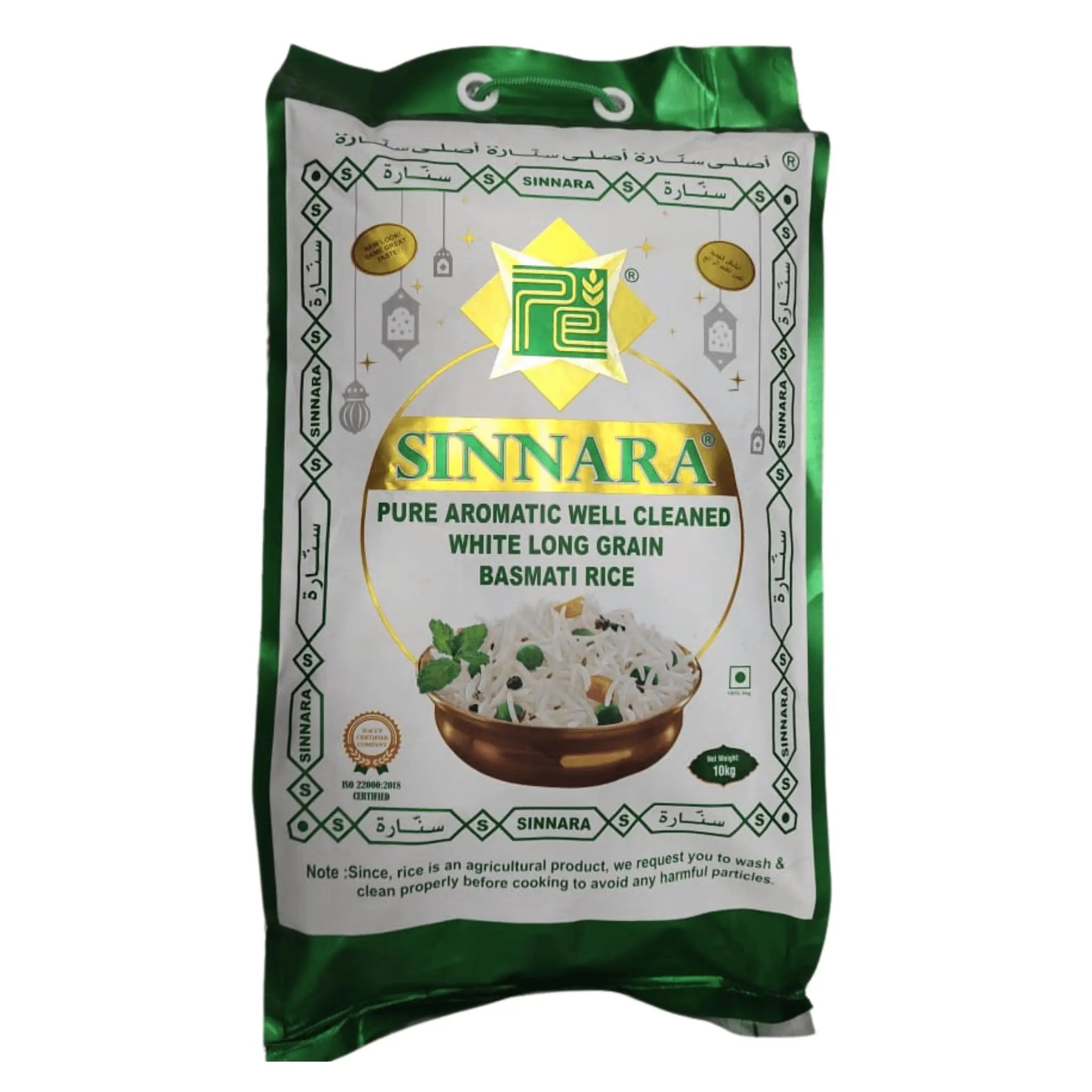 SINNARA Basmati Rice-Pak 10 Kg - Marino.AE
