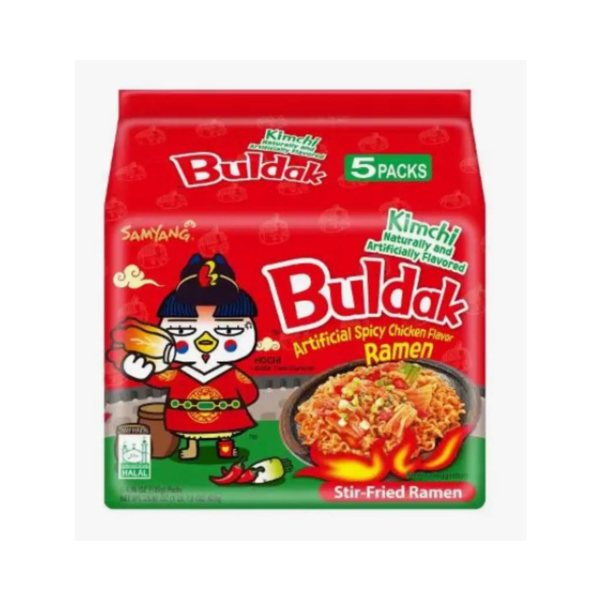 Samyang Buldak Kimchi Noodles (135gx5) x 8 Marino.AE