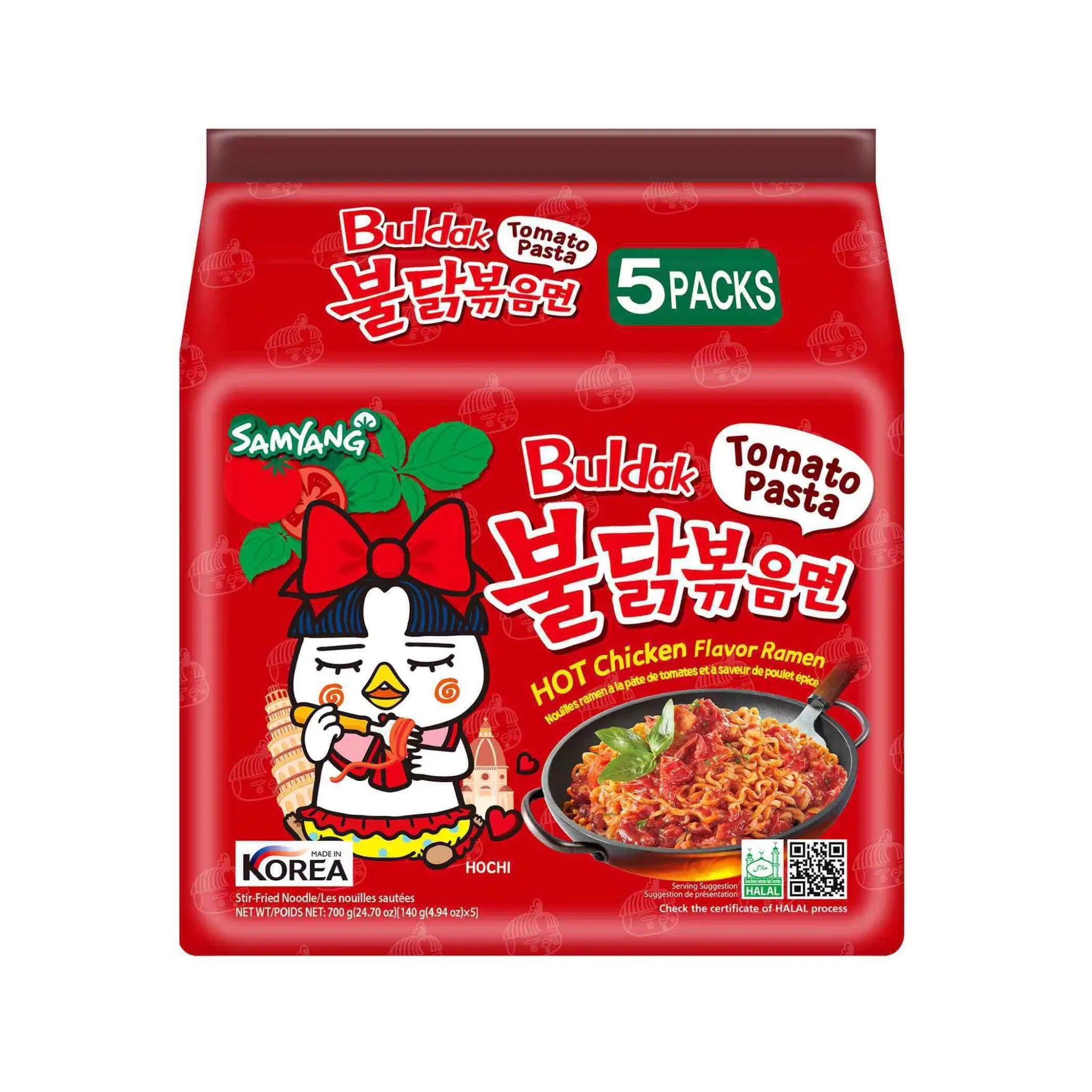 Samyang Hot Chicken Tomato Pasta (140G X 5) x 8 Samyang